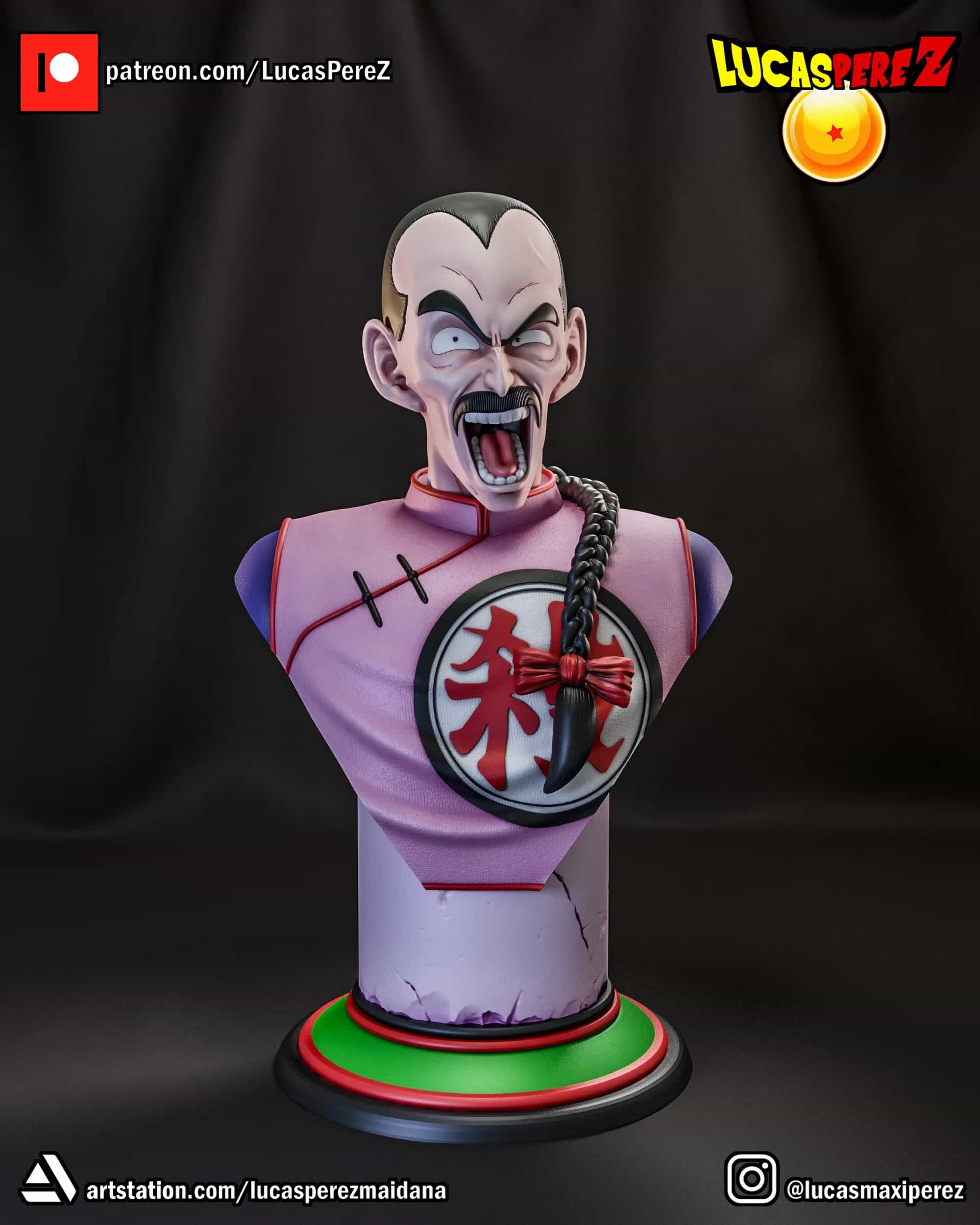 Busto de Tao Pai Pai - Dragon Ball