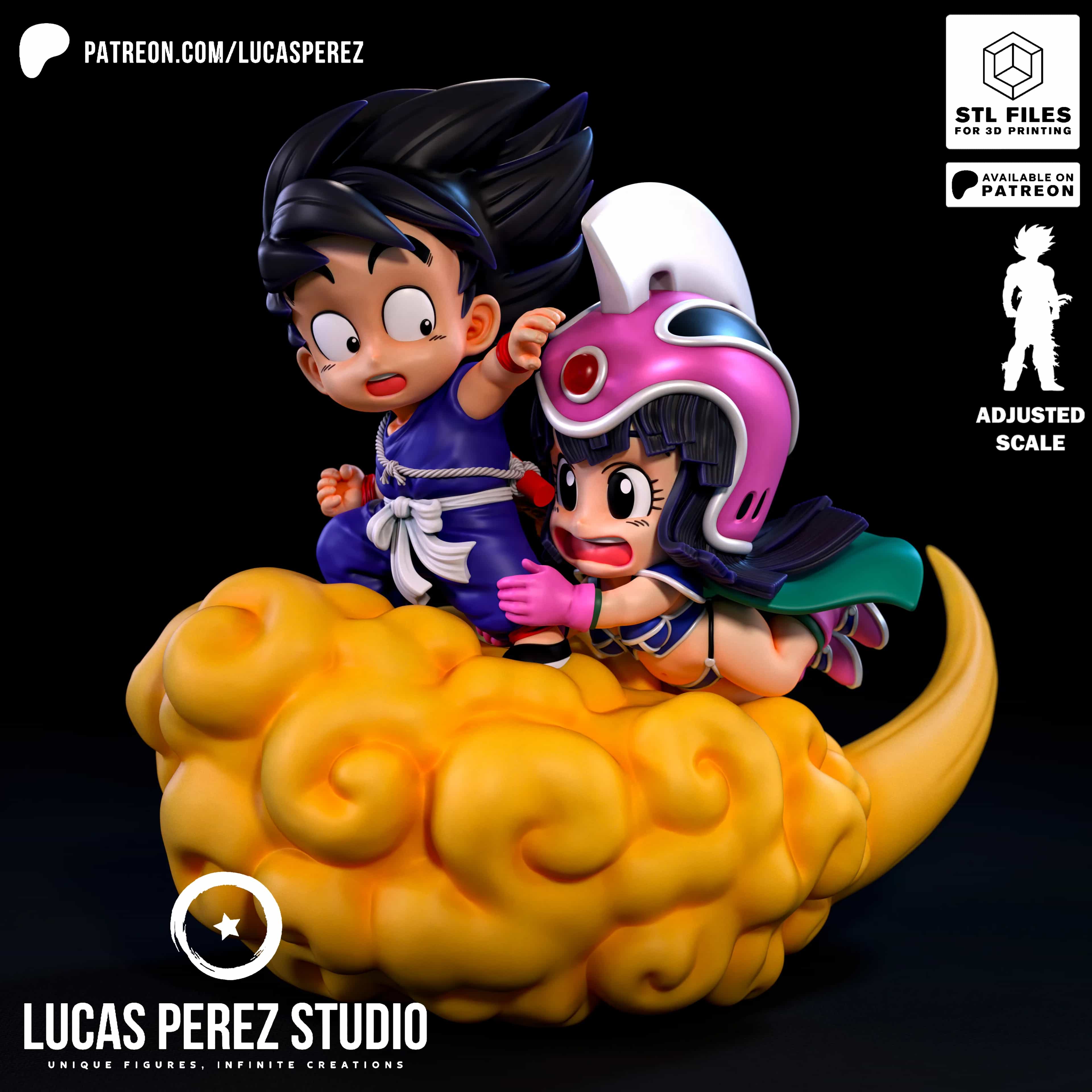 Goku y Chi-Chi - Dragon Ball