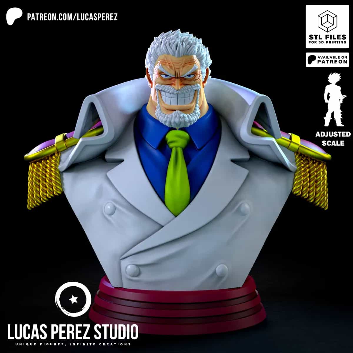 Busto de Garp - One Piece
