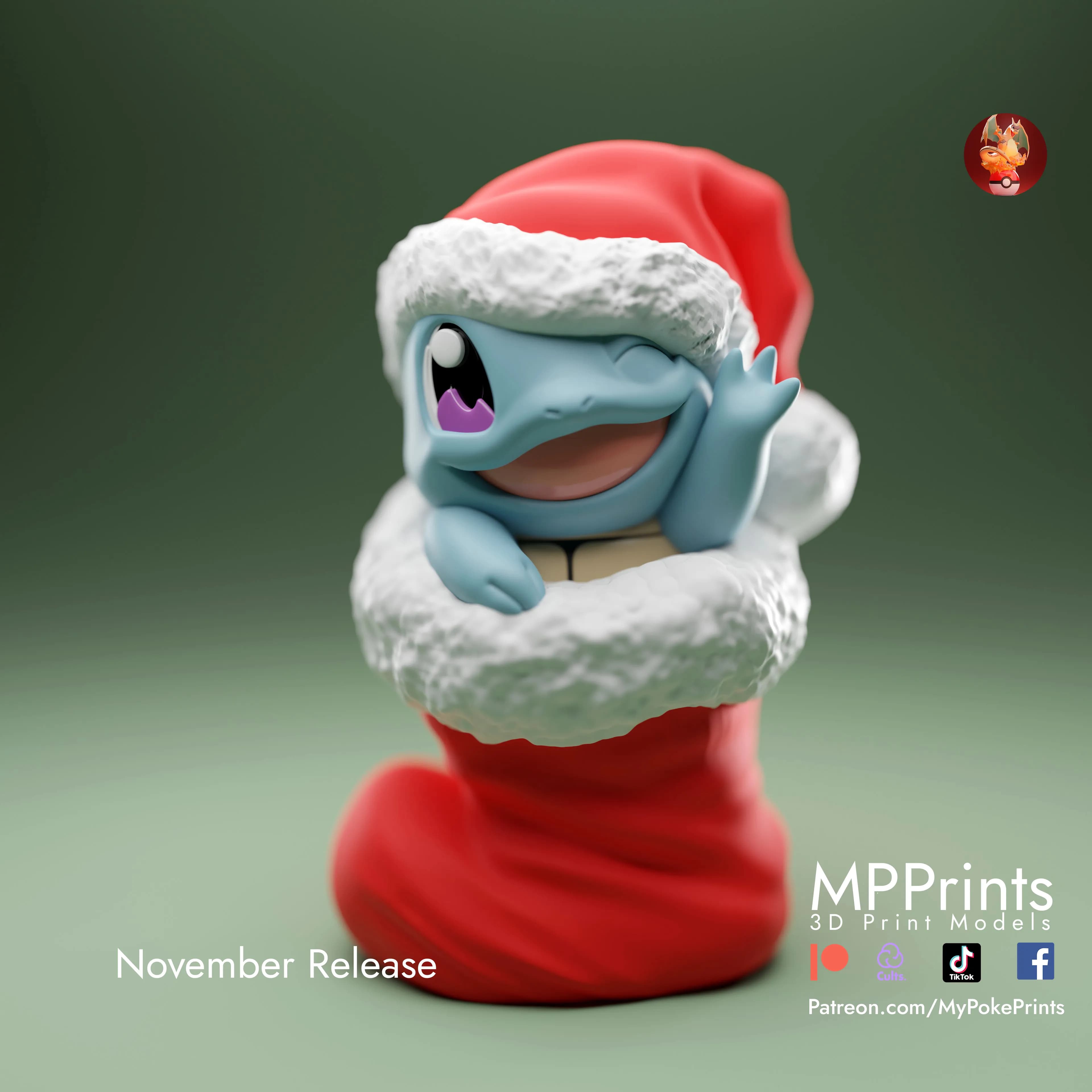 Squirtle Navidad - Imagen 1