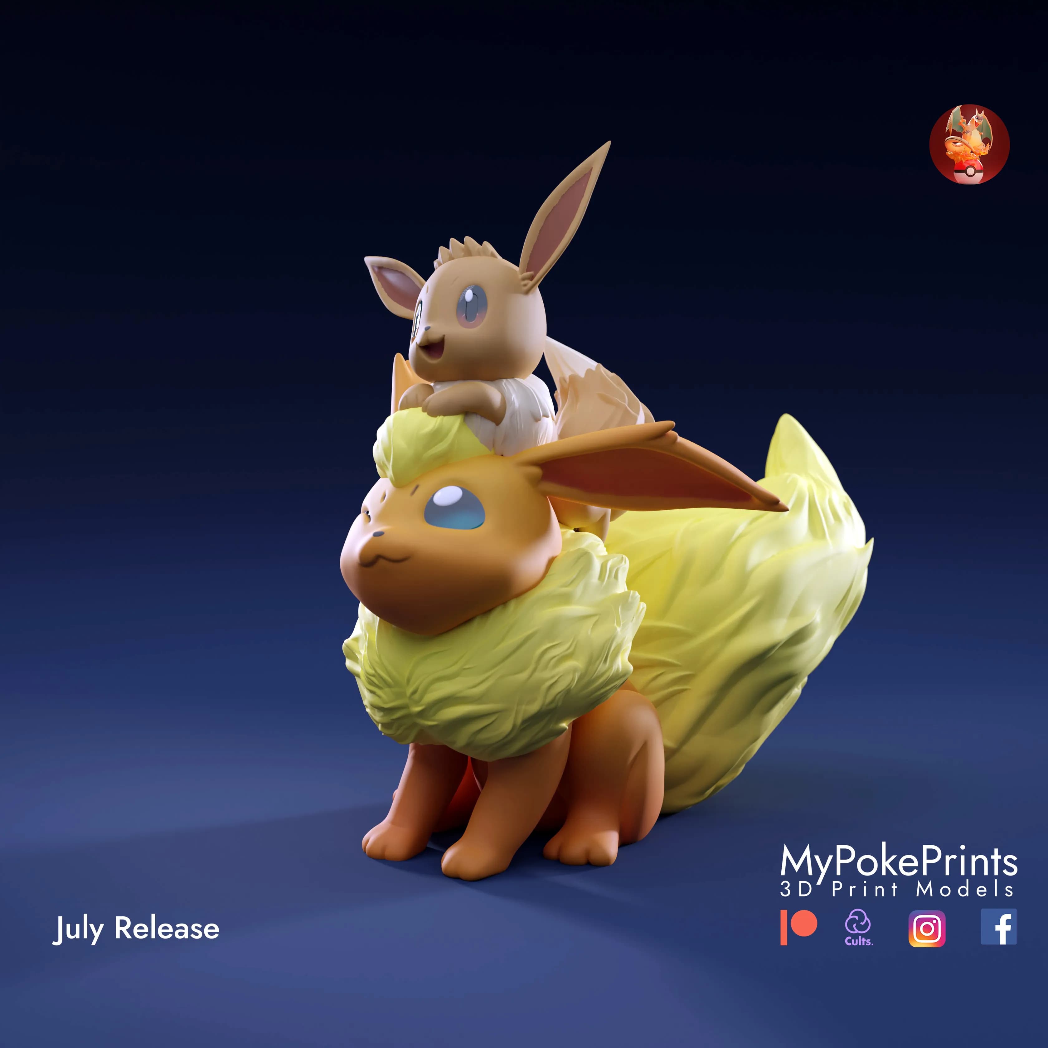 Flareon and Eevee - Imagen 3