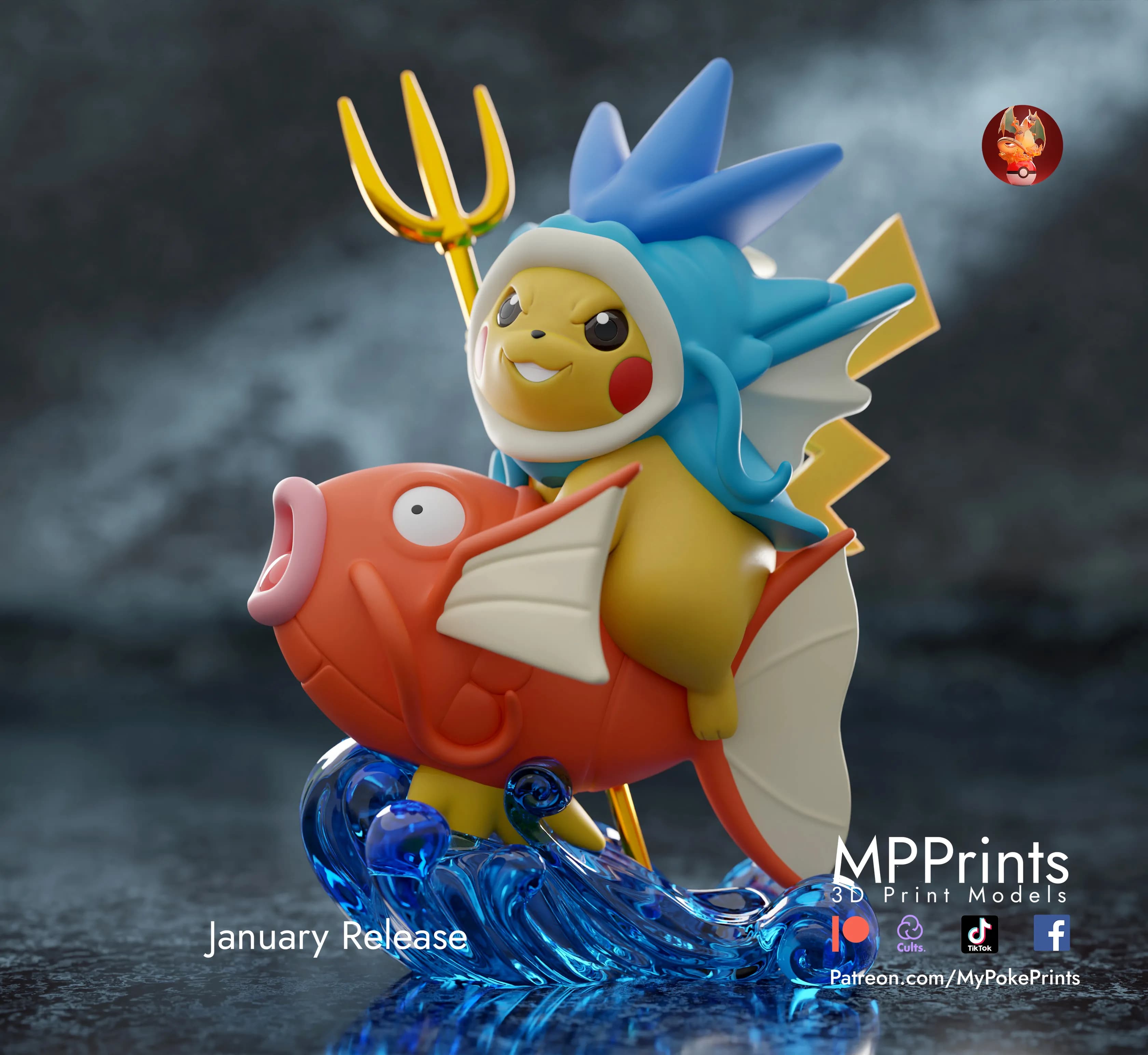 Pikachu y Magikarp - Imagen 1