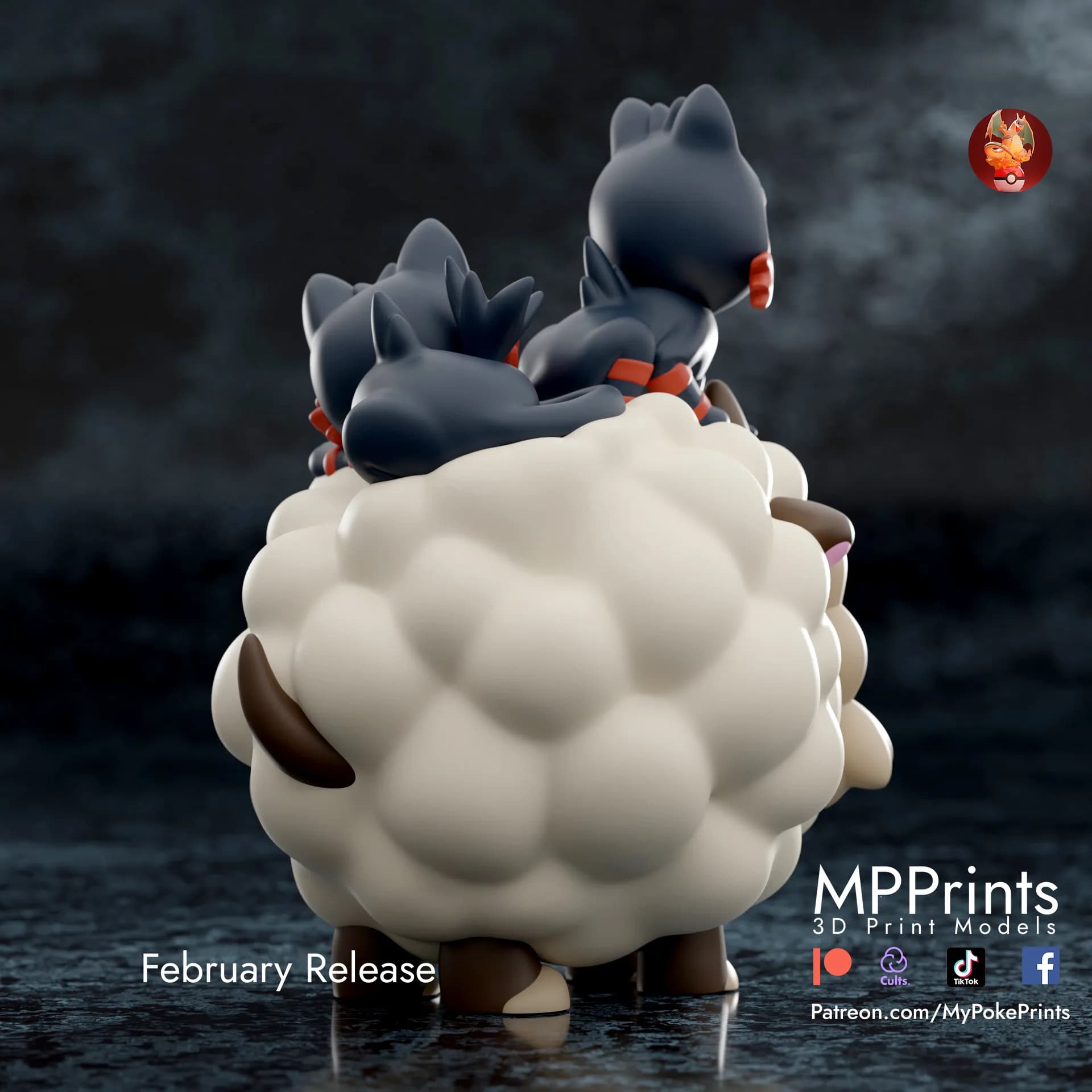 Estatua de Wooloo Litten - Imagen 4