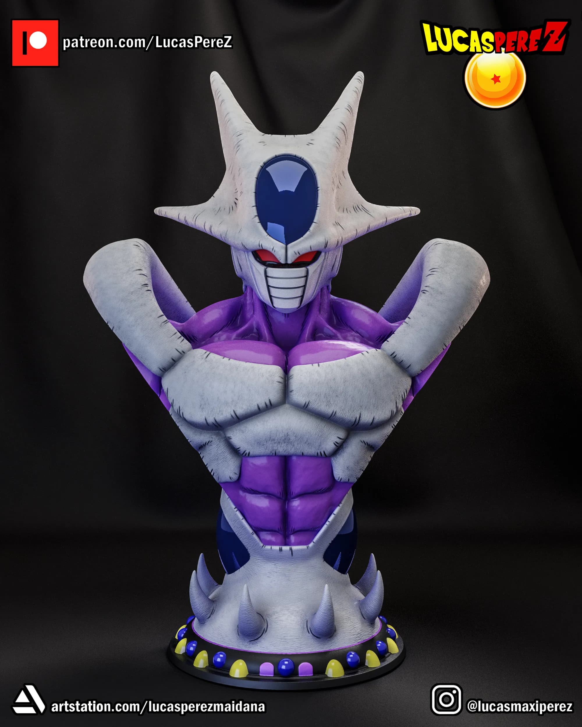 Busto de Cooler - Dragon Ball - Imagen 1
