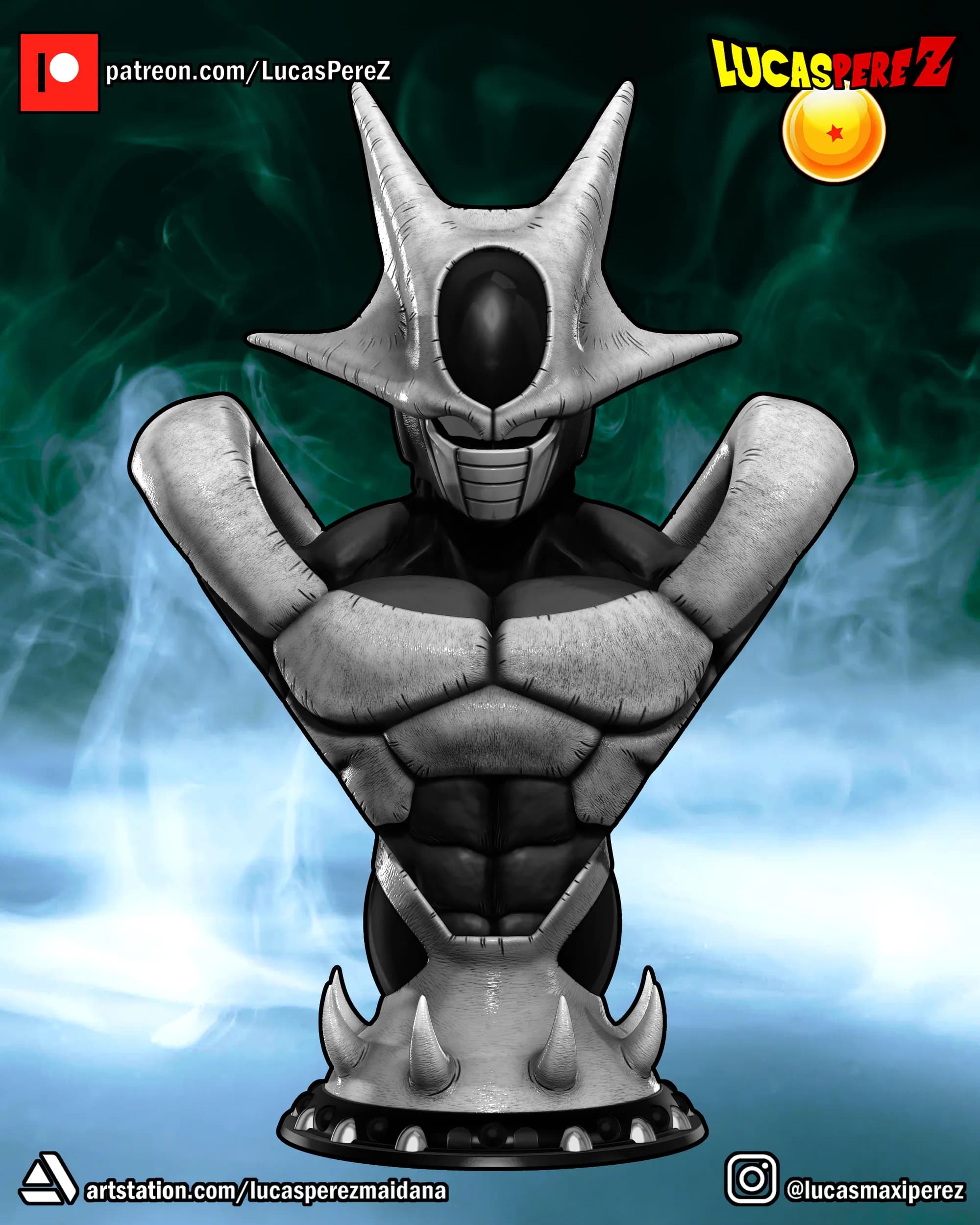 Busto de Cooler - Dragon Ball - Imagen 5