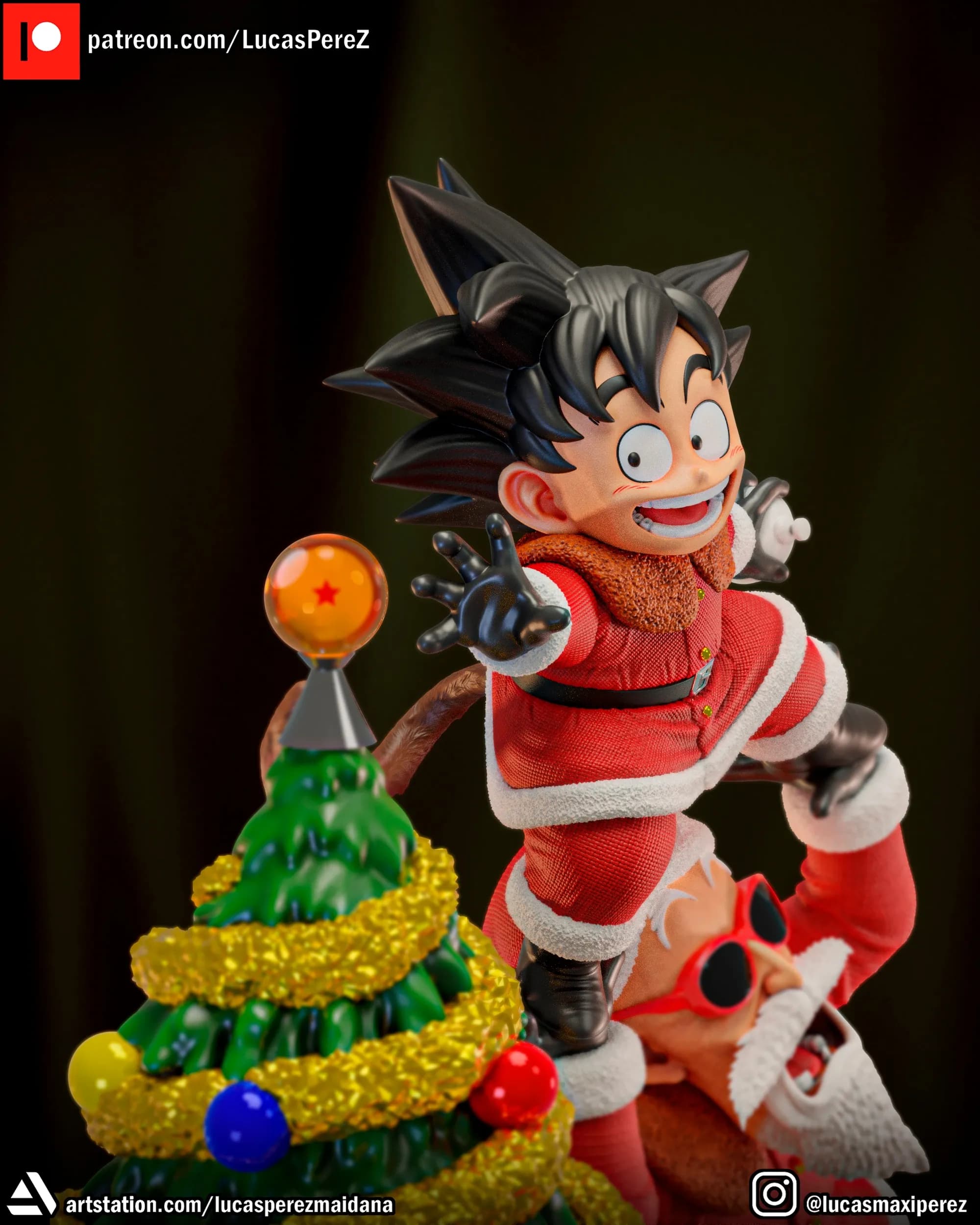 Diorama de Navidad - Dragon Ball - Imagen 3