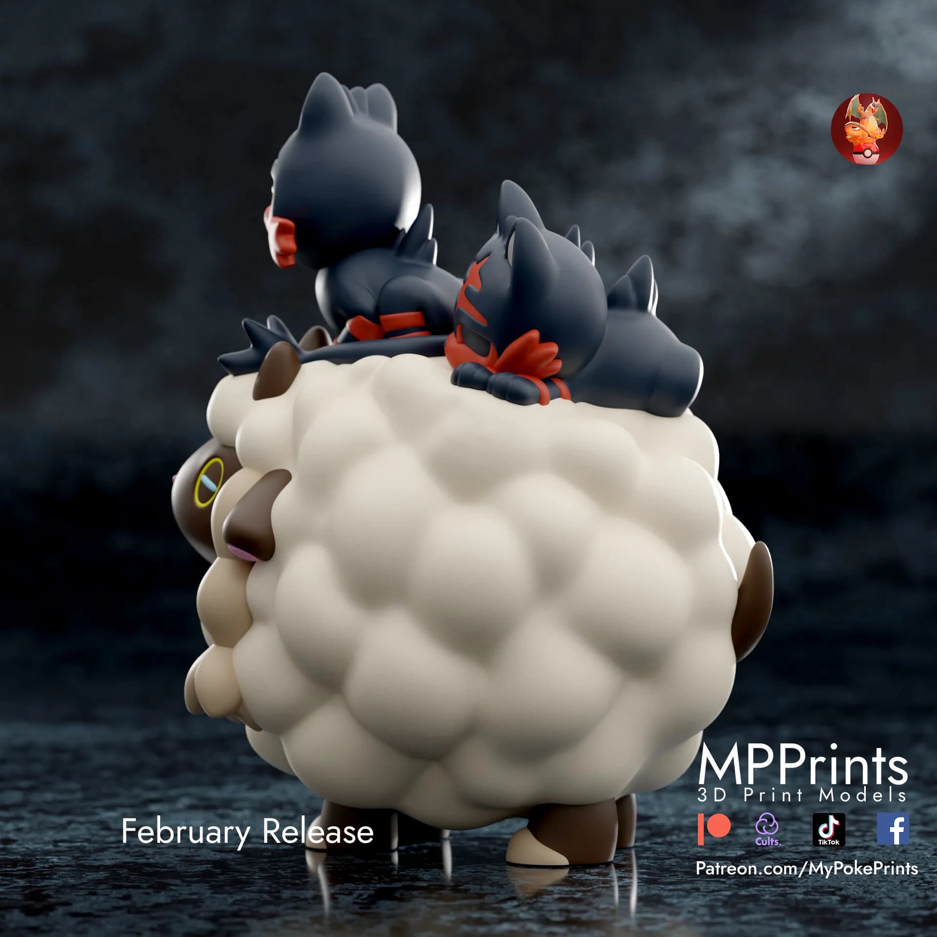 Estatua de Wooloo Litten - Imagen 5