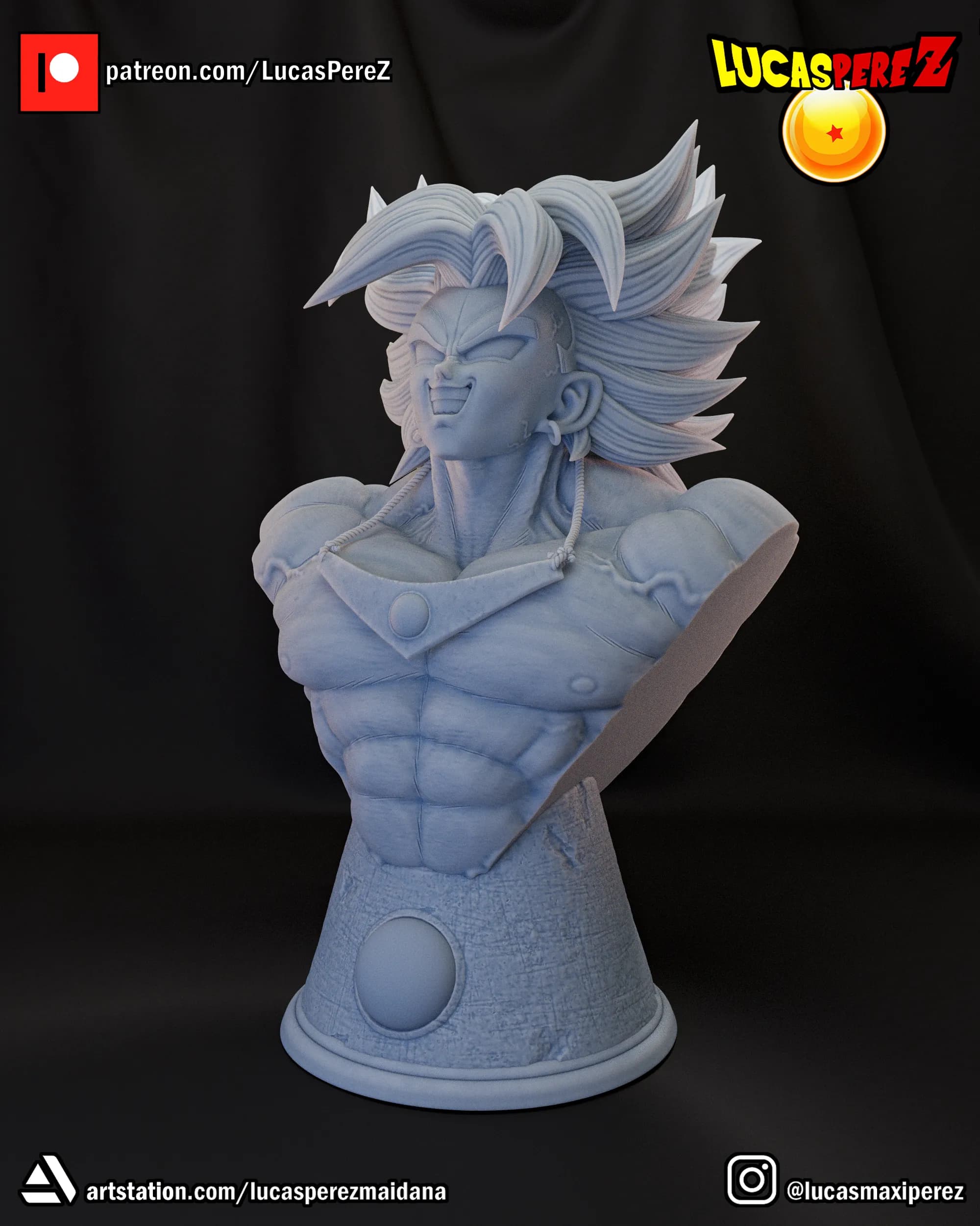 Busto de Broly - Dragon Ball - Imagen 7