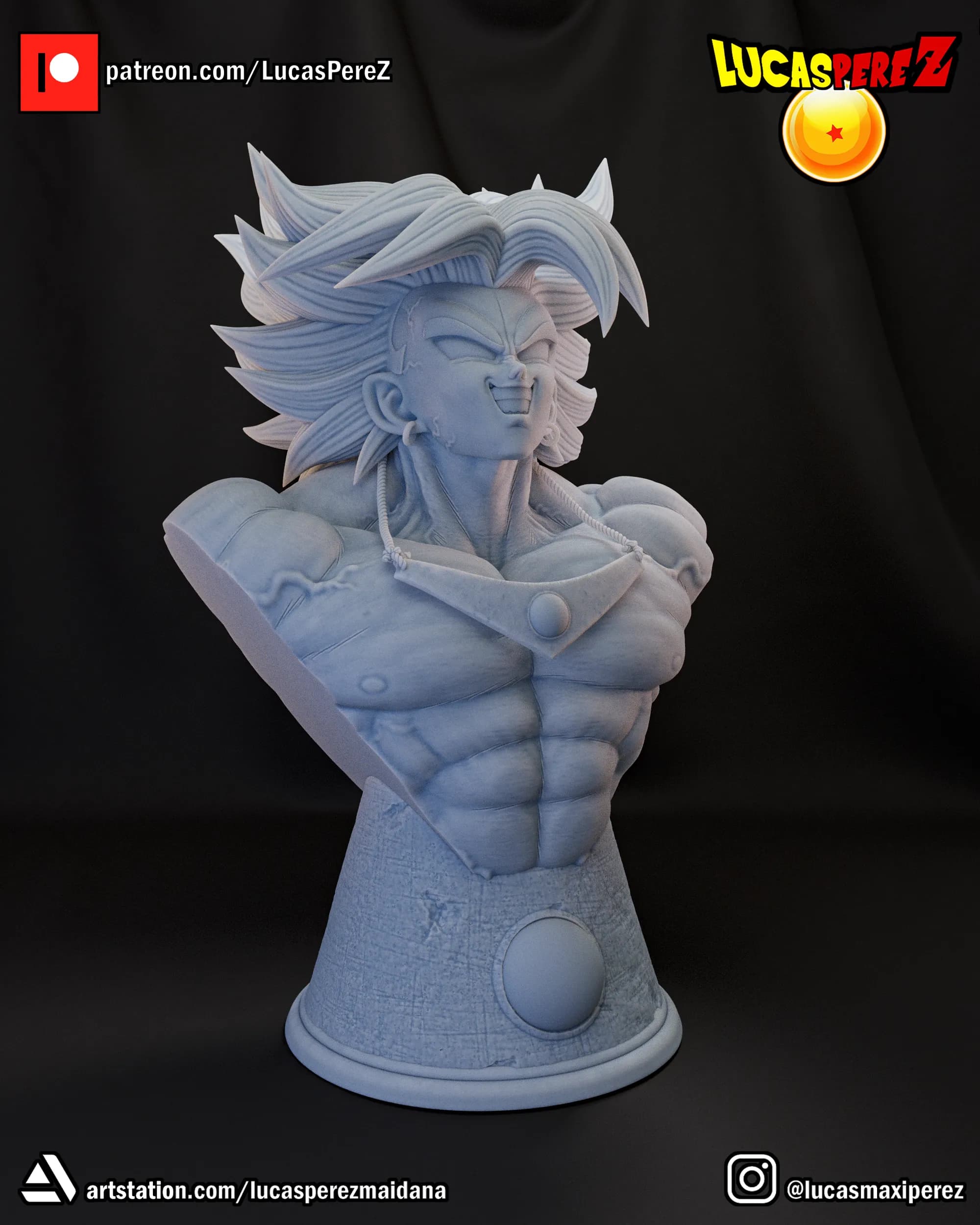 Busto de Broly - Dragon Ball - Imagen 9