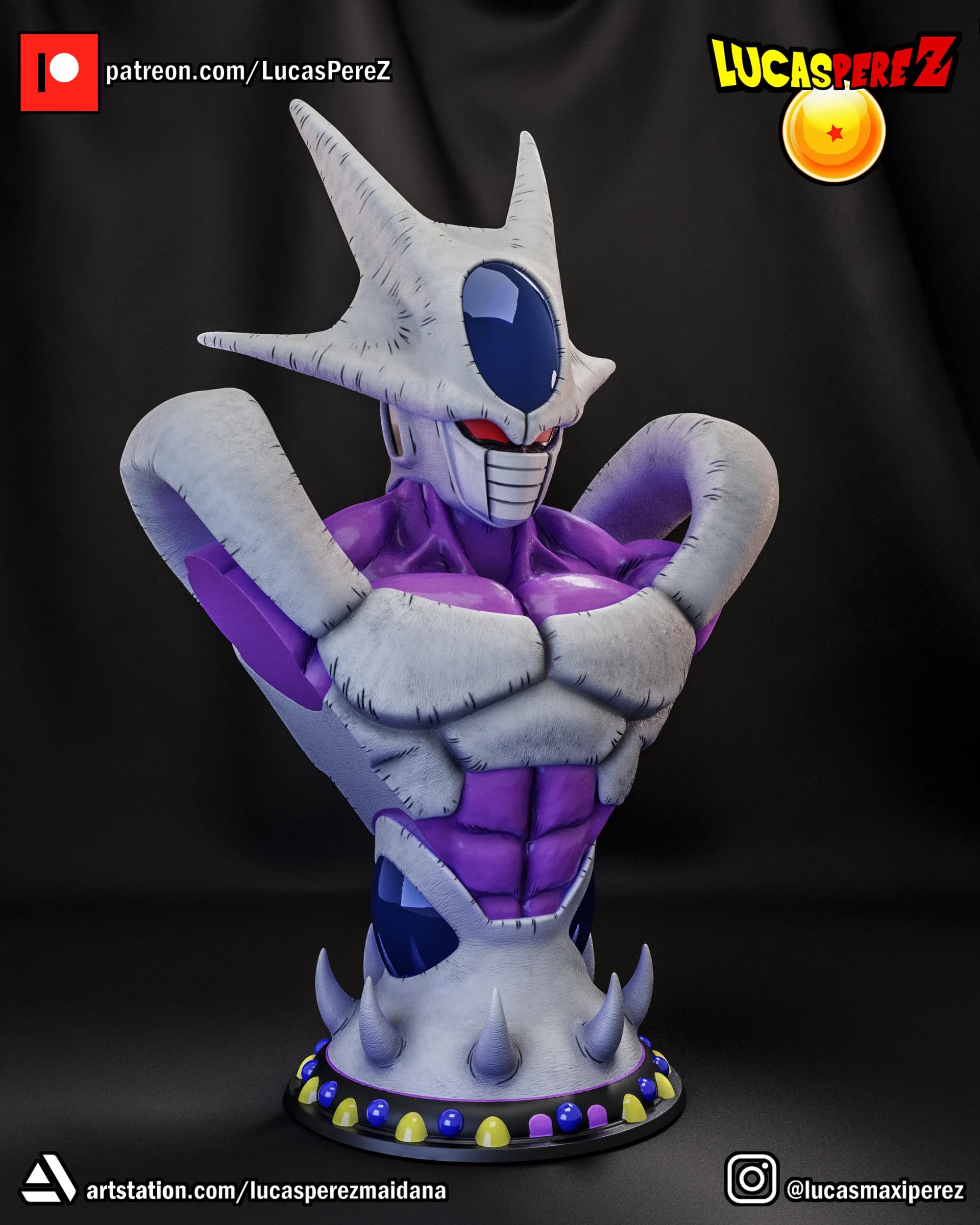 Busto de Cooler - Dragon Ball - Imagen 7