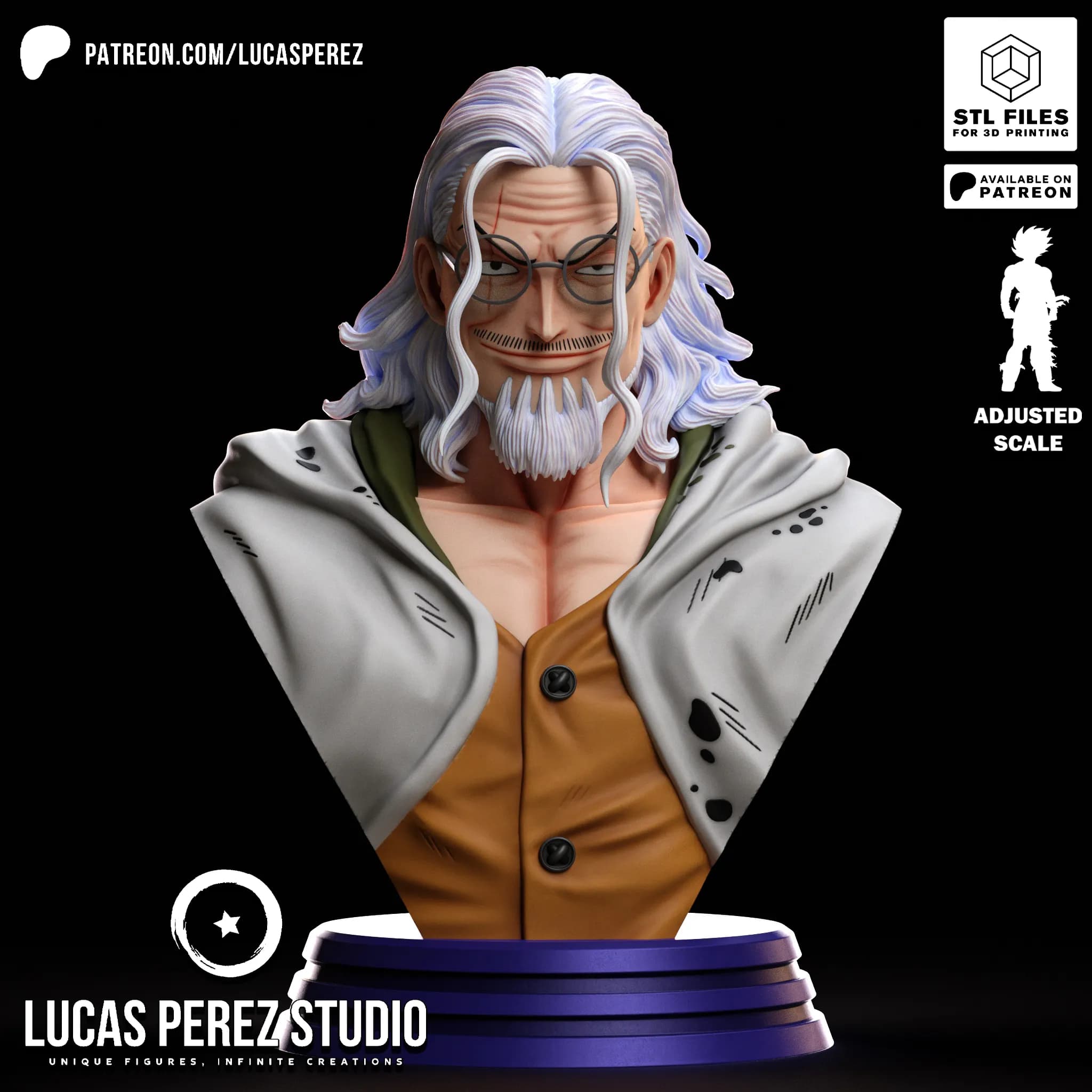 Busto de Silver Rayleigh - One Piece - Imagen 5