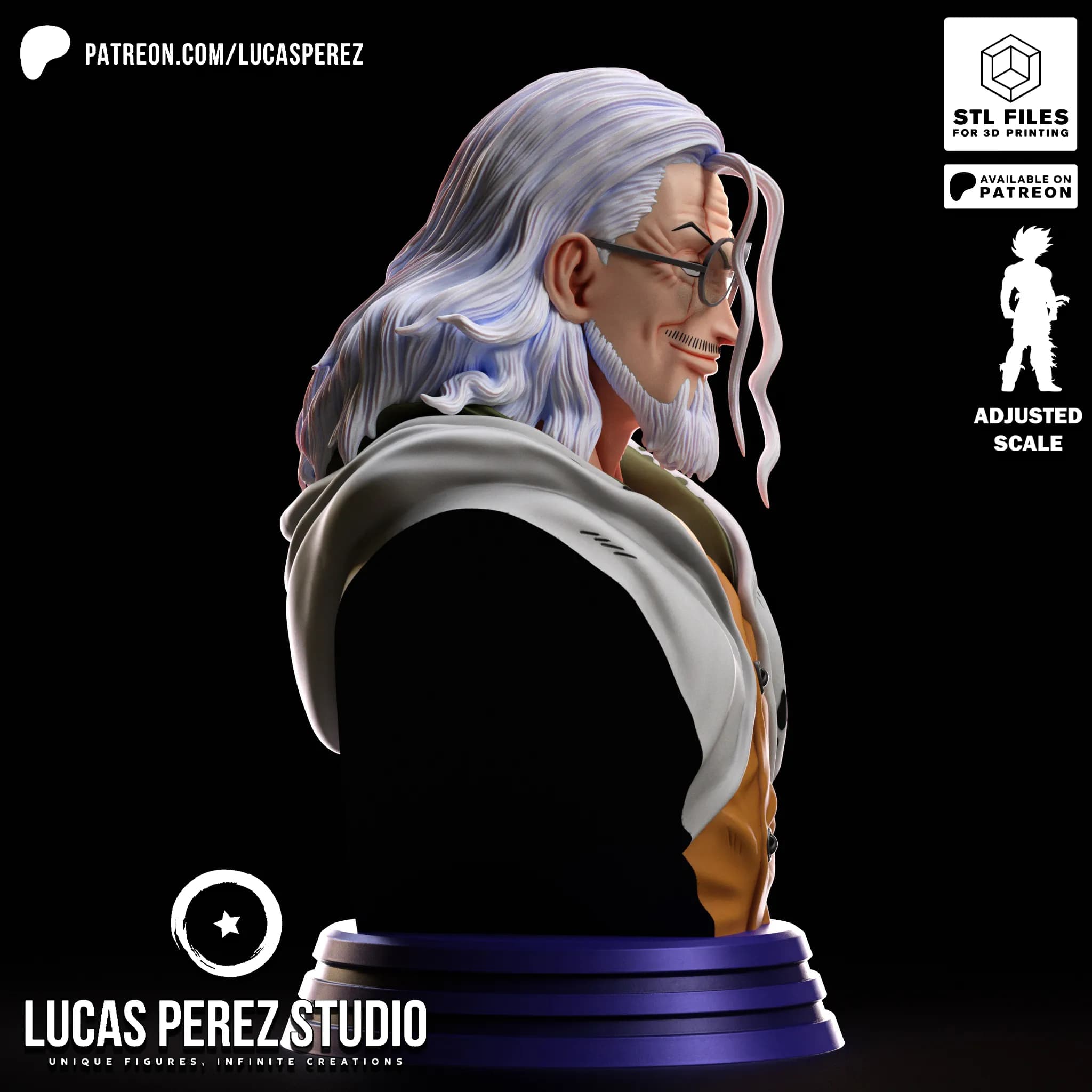 Busto de Silver Rayleigh - One Piece - Imagen 7