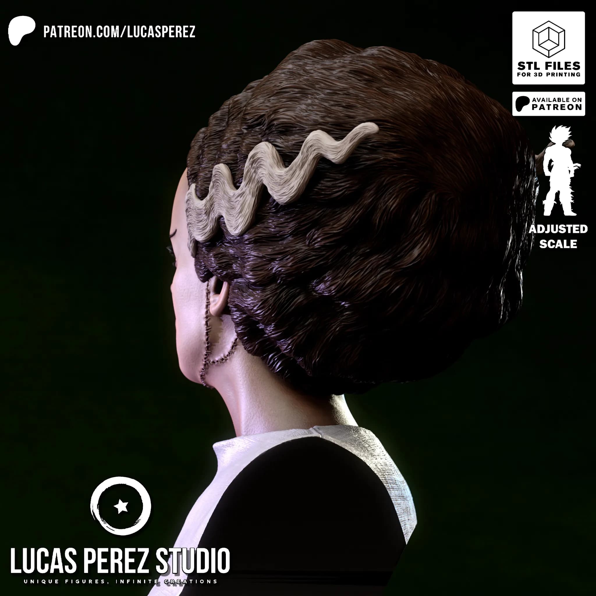 Busto de La Novia de Frankenstein - Cine Clásico - Imagen 12