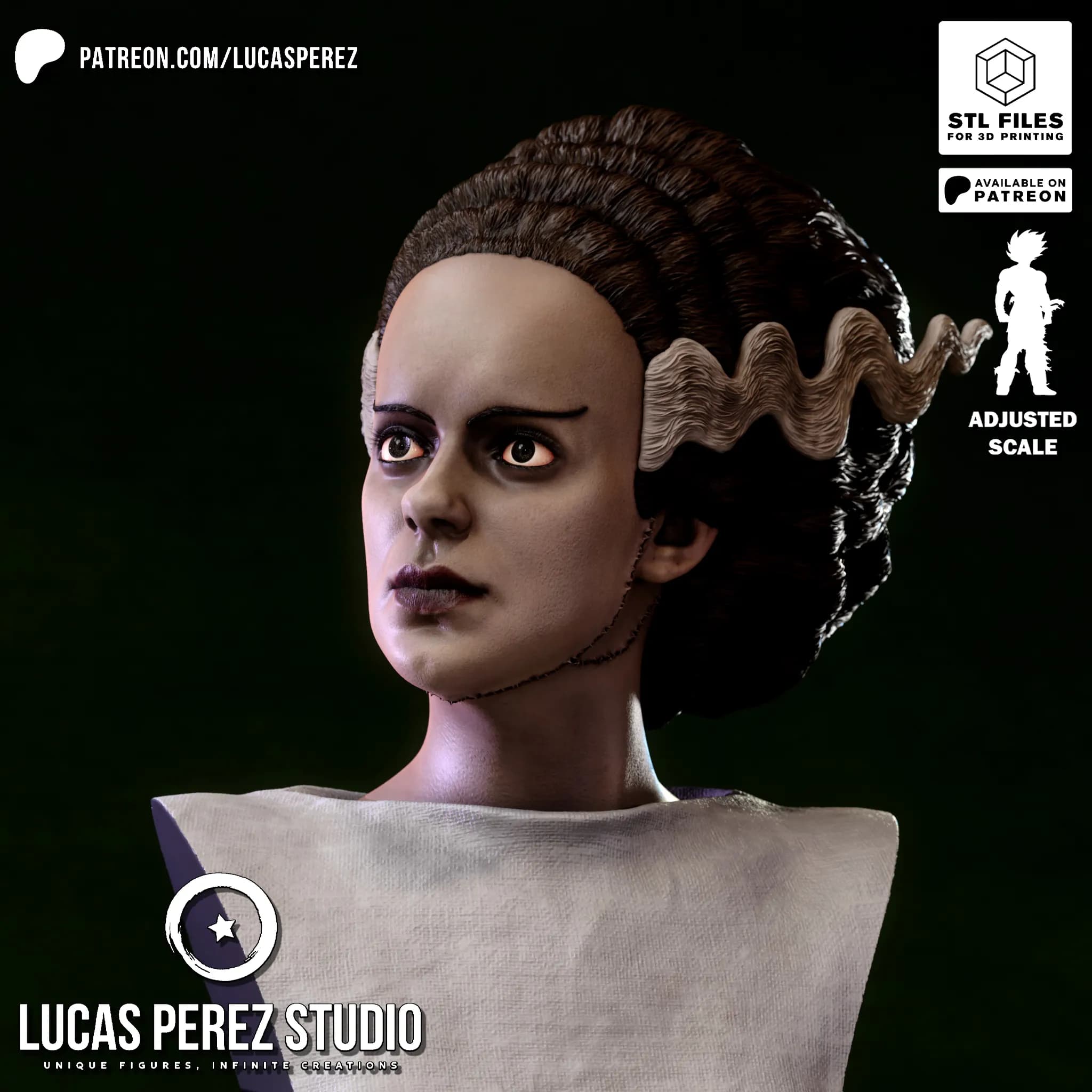 Busto de La Novia de Frankenstein - Cine Clásico - Imagen 15