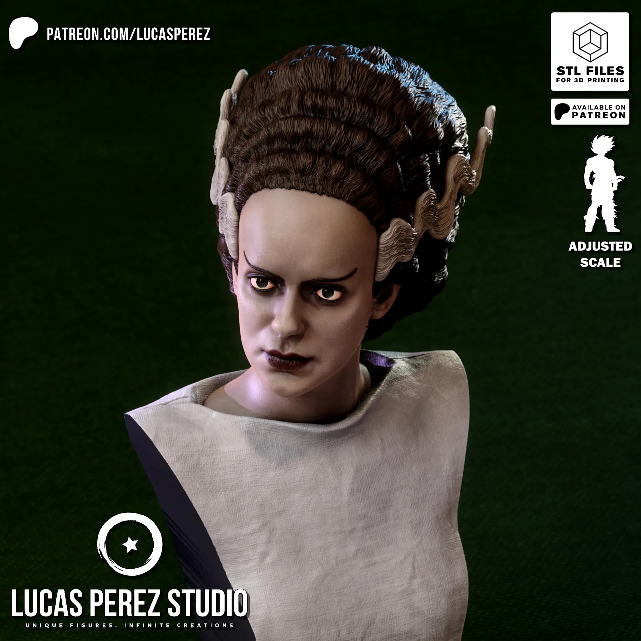 Busto de La Novia de Frankenstein - Cine Clásico - Imagen 16