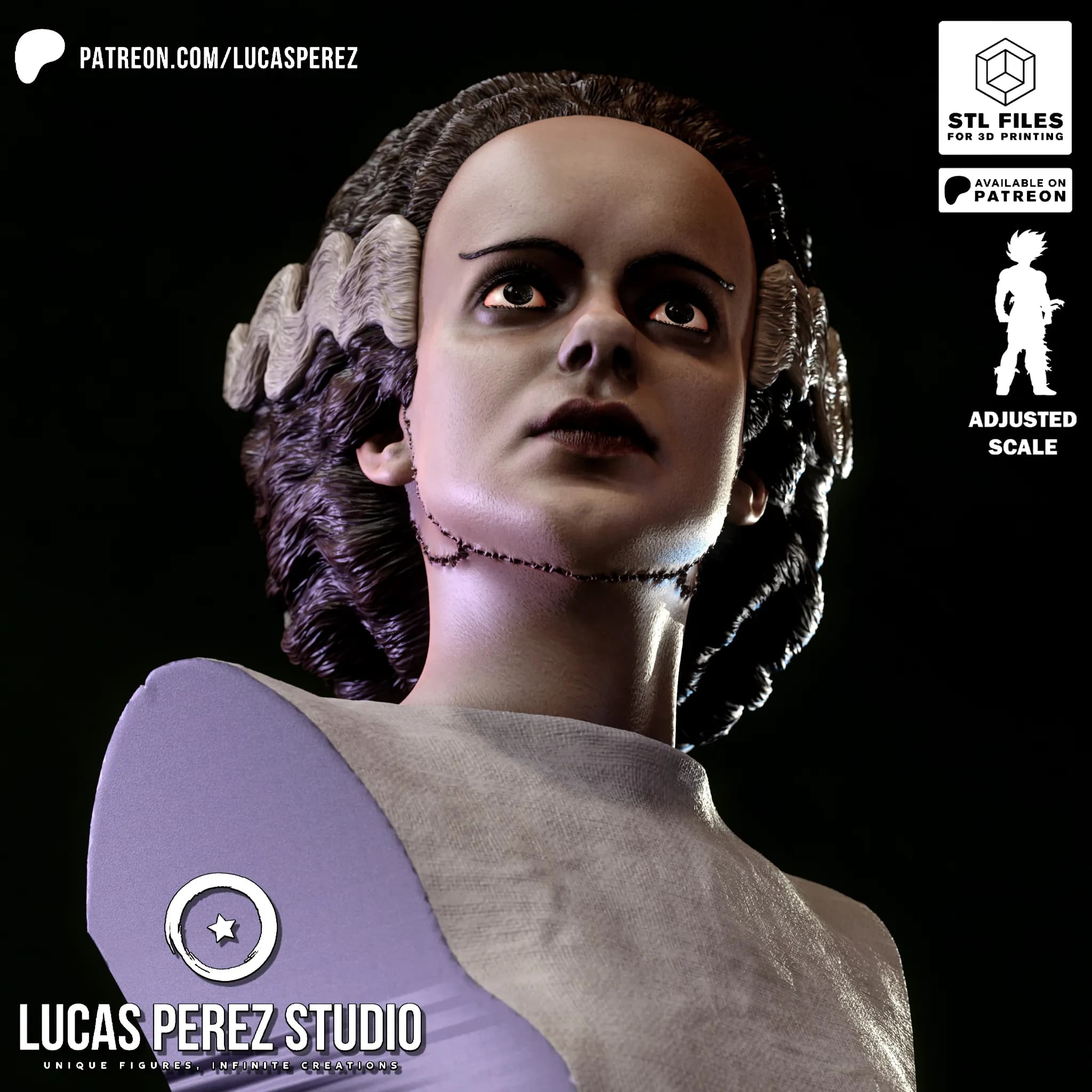 Busto de La Novia de Frankenstein - Cine Clásico - Imagen 18