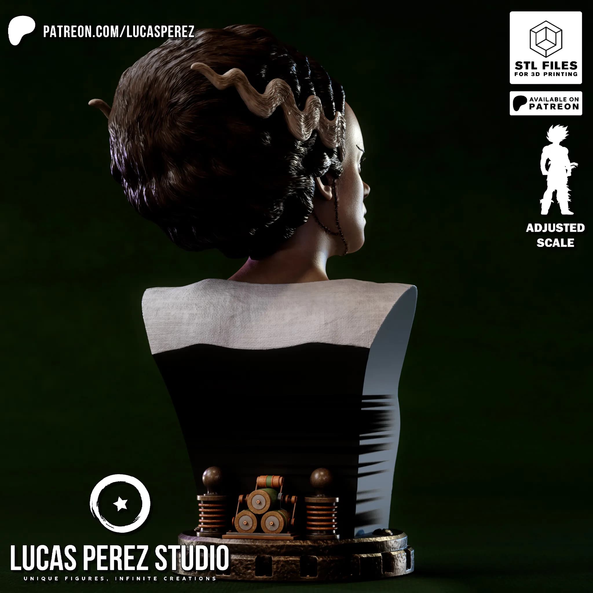 Busto de La Novia de Frankenstein - Cine Clásico - Imagen 23