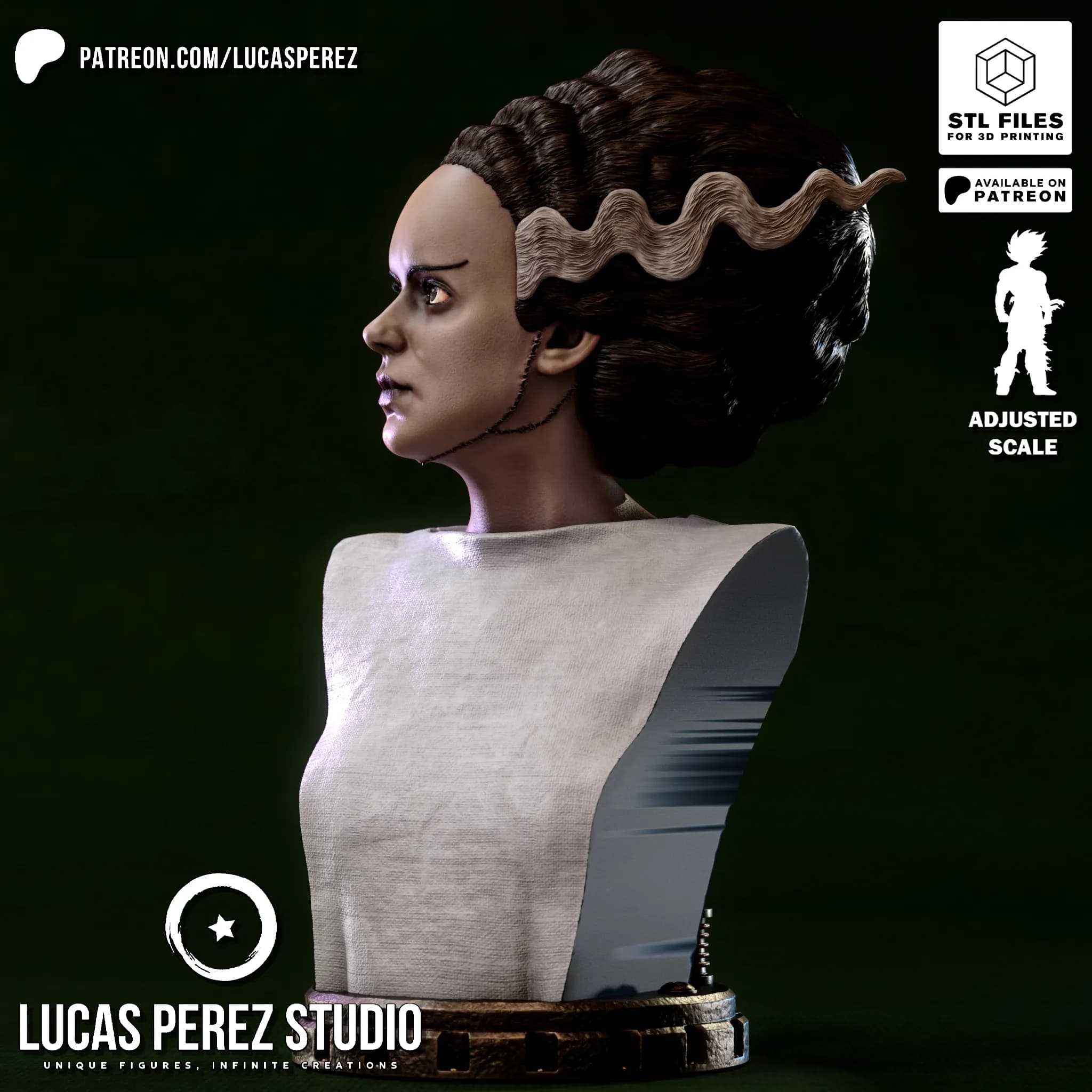 Busto de La Novia de Frankenstein - Cine Clásico - Imagen 27