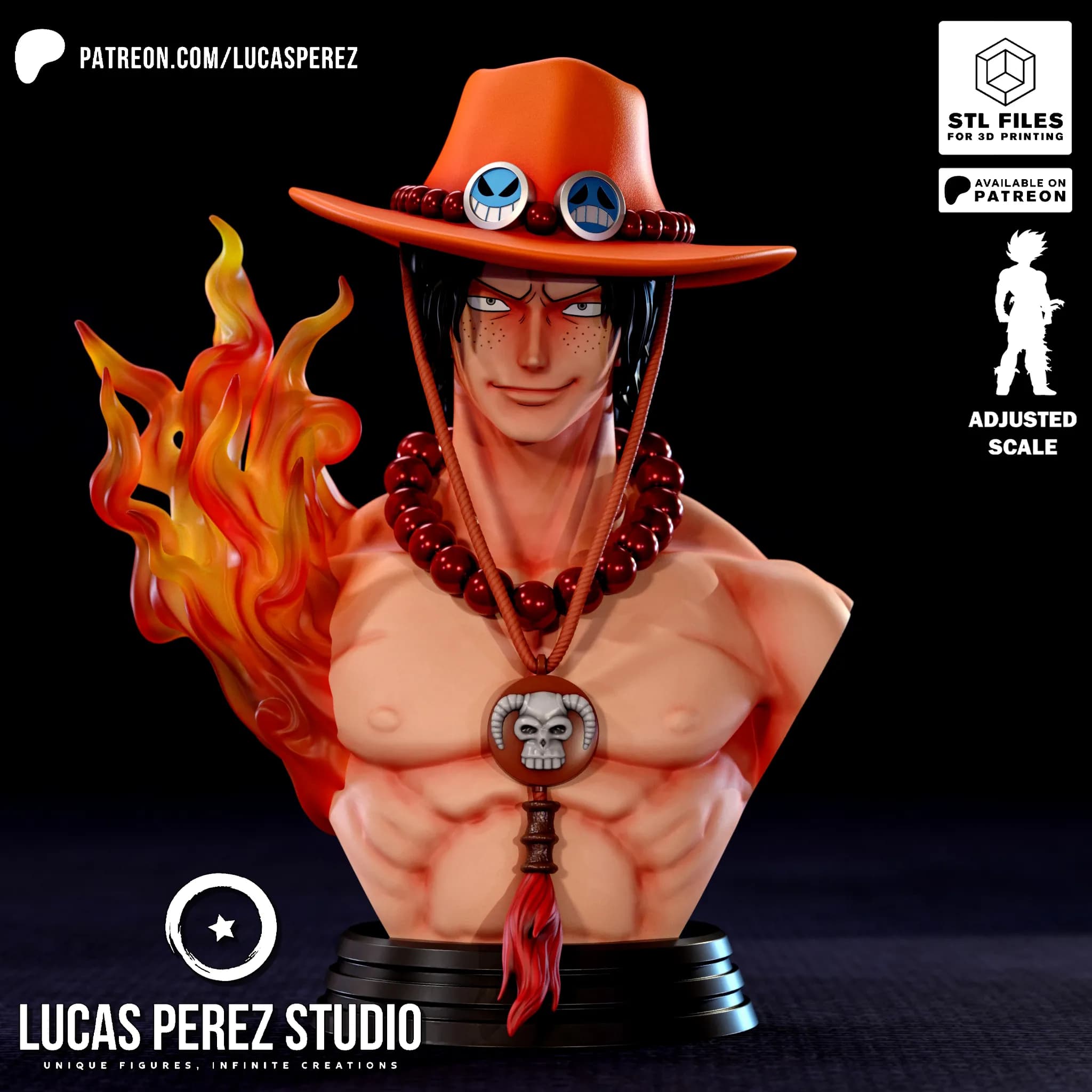 Busto de Ace - One Piece - Imagen 1