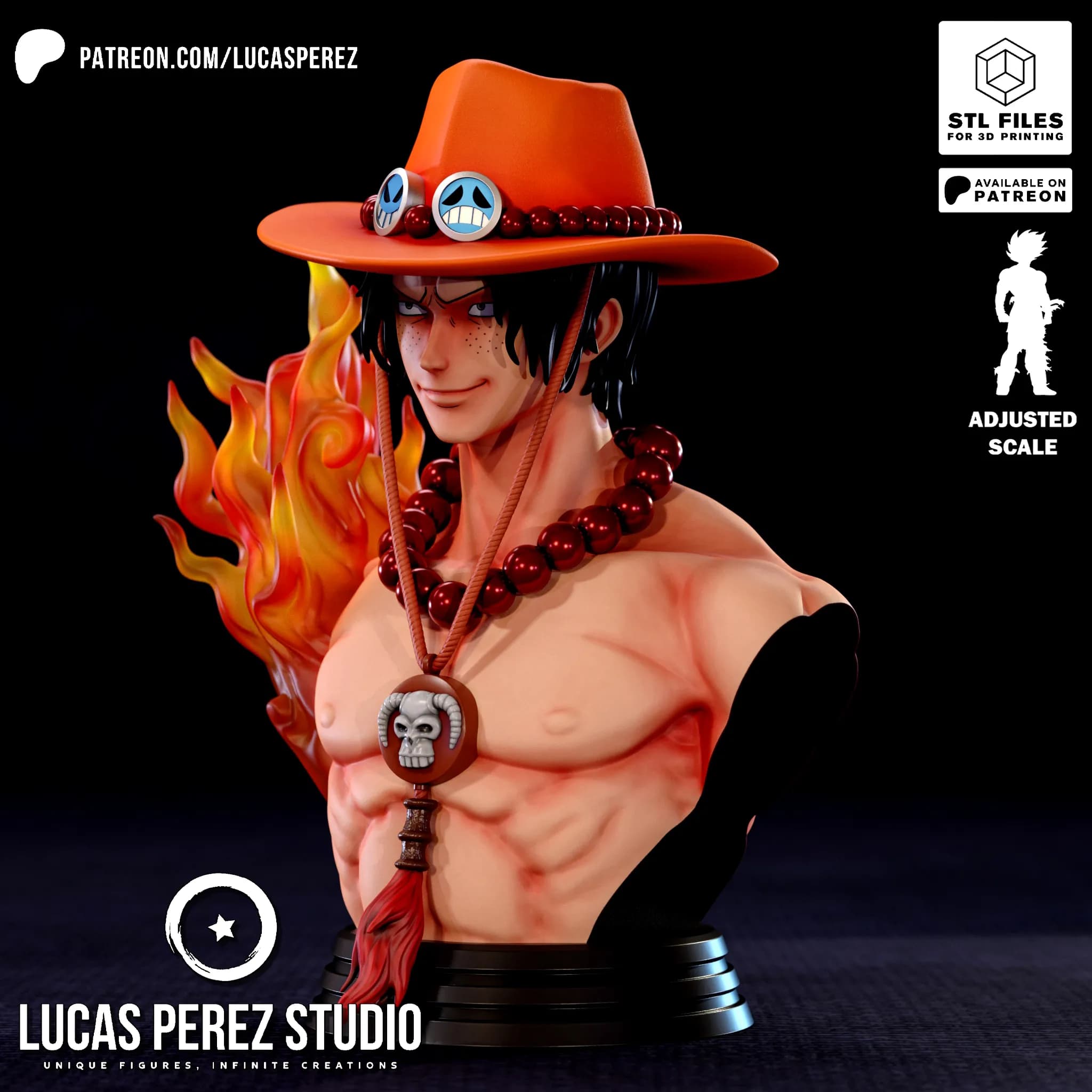 Busto de Ace - One Piece - Imagen 11