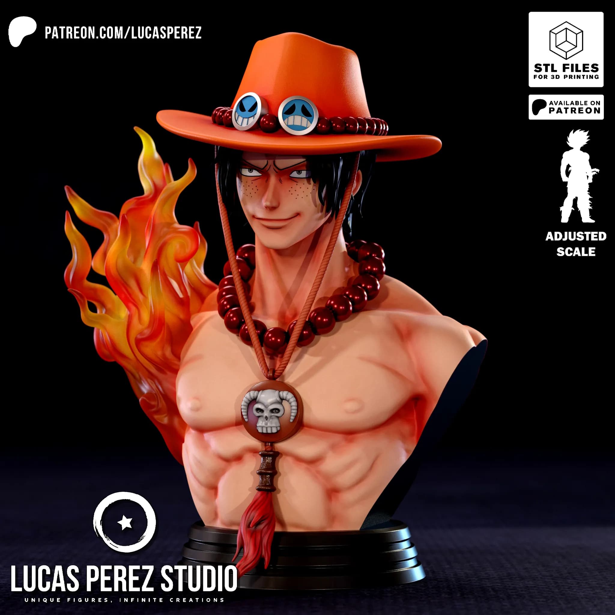 Busto de Ace - One Piece - Imagen 12