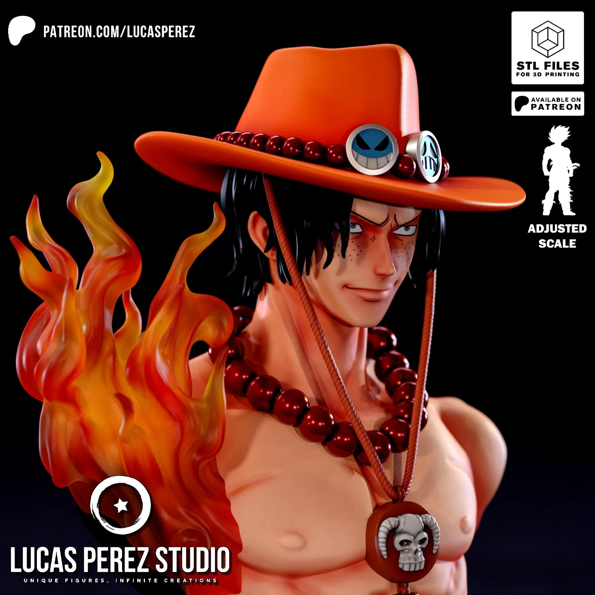 Busto de Ace - One Piece - Imagen 15