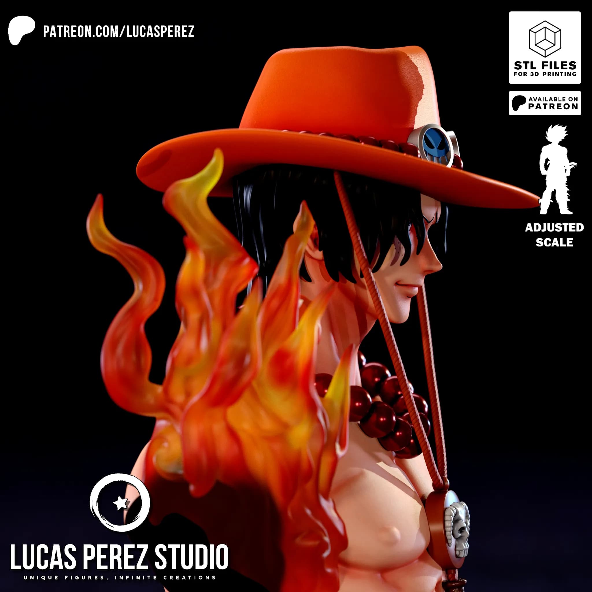 Busto de Ace - One Piece - Imagen 16