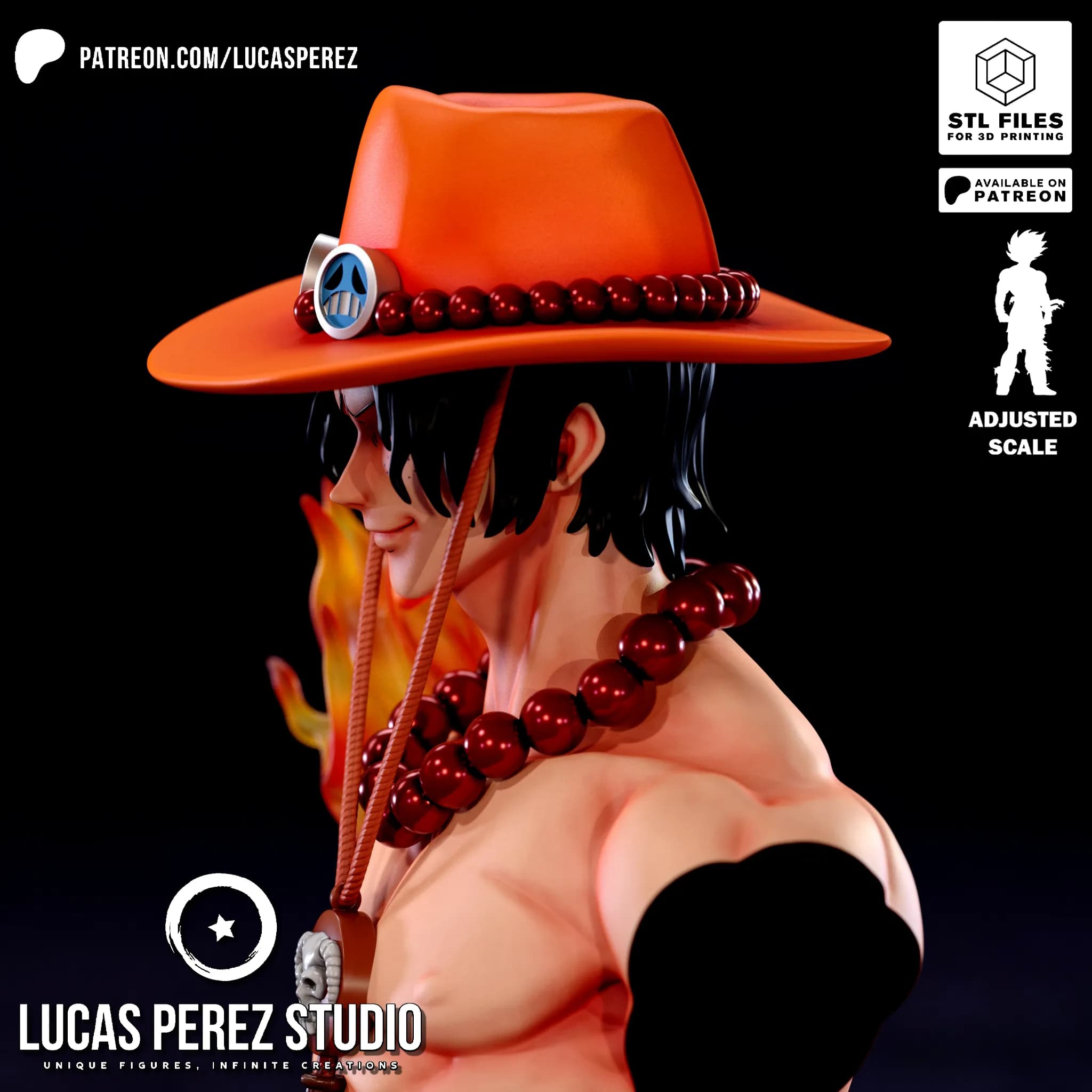 Busto de Ace - One Piece - Imagen 17