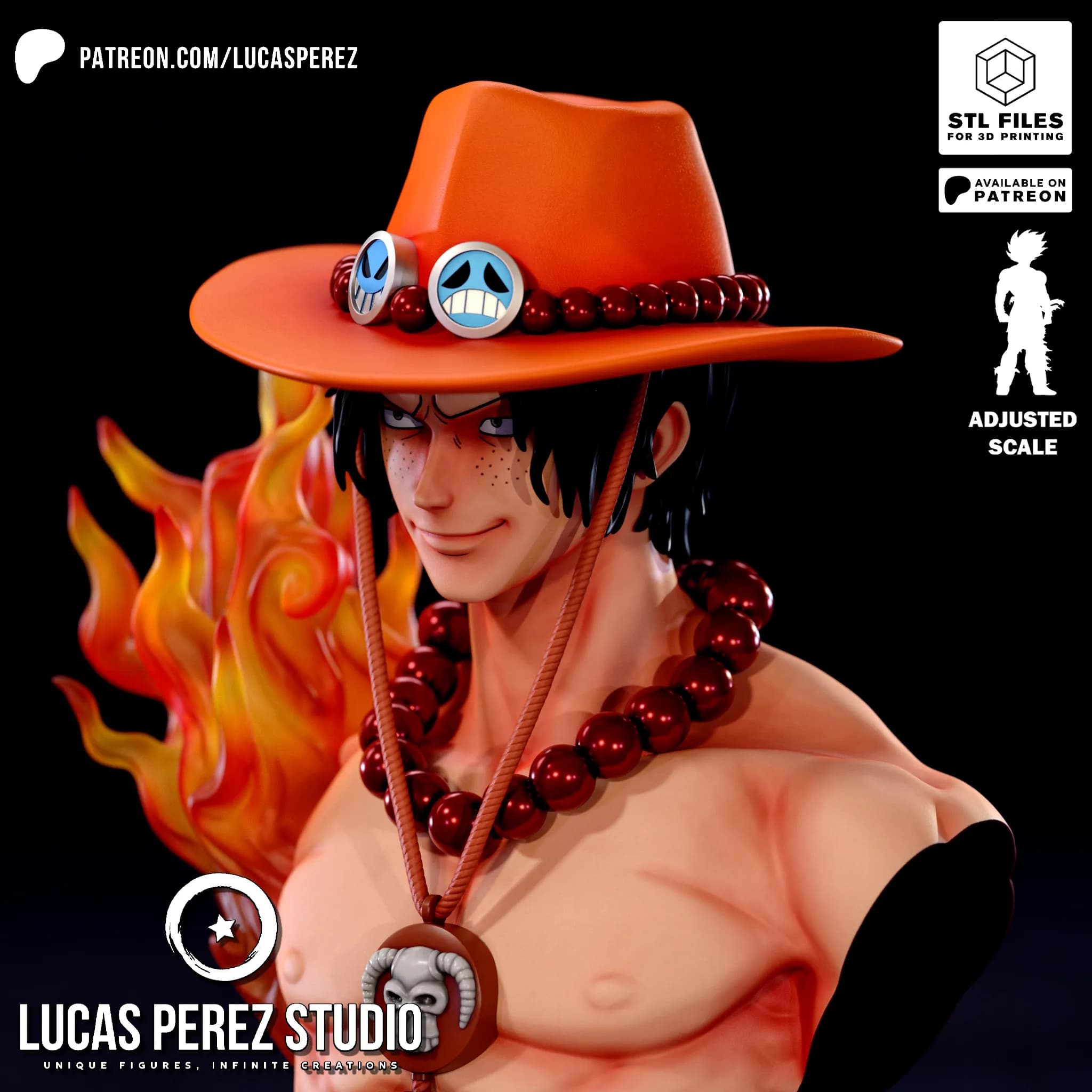 Busto de Ace - One Piece - Imagen 18