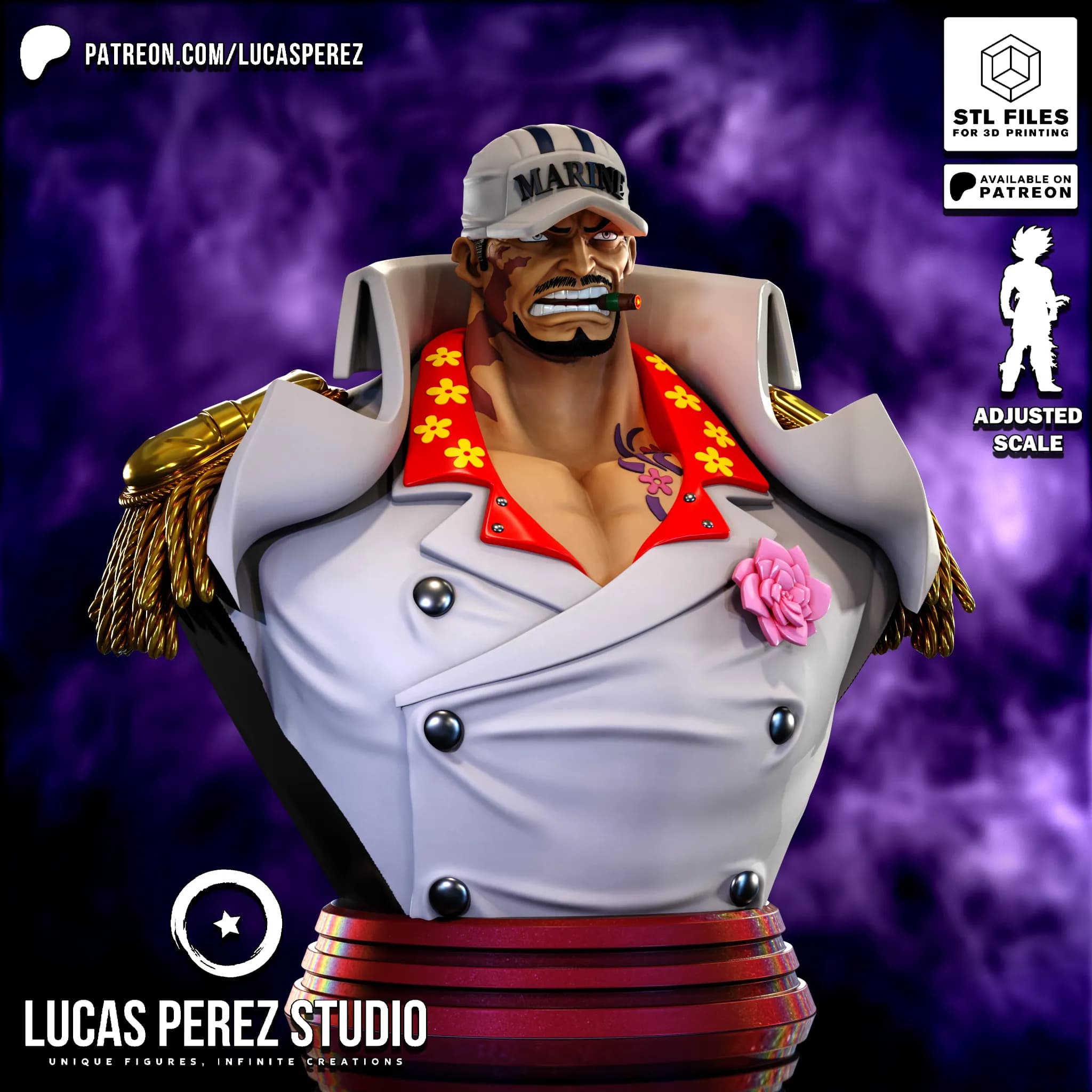 Busto de Akainu - One Piece - Imagen 5