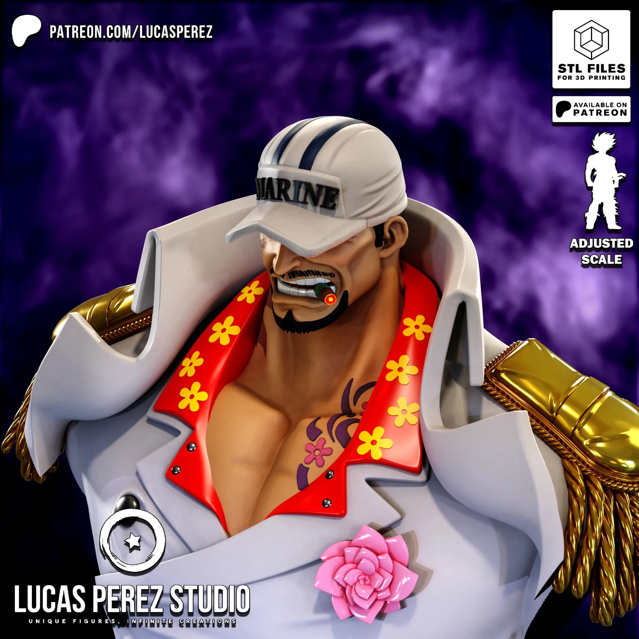 Busto de Akainu - One Piece - Imagen 7