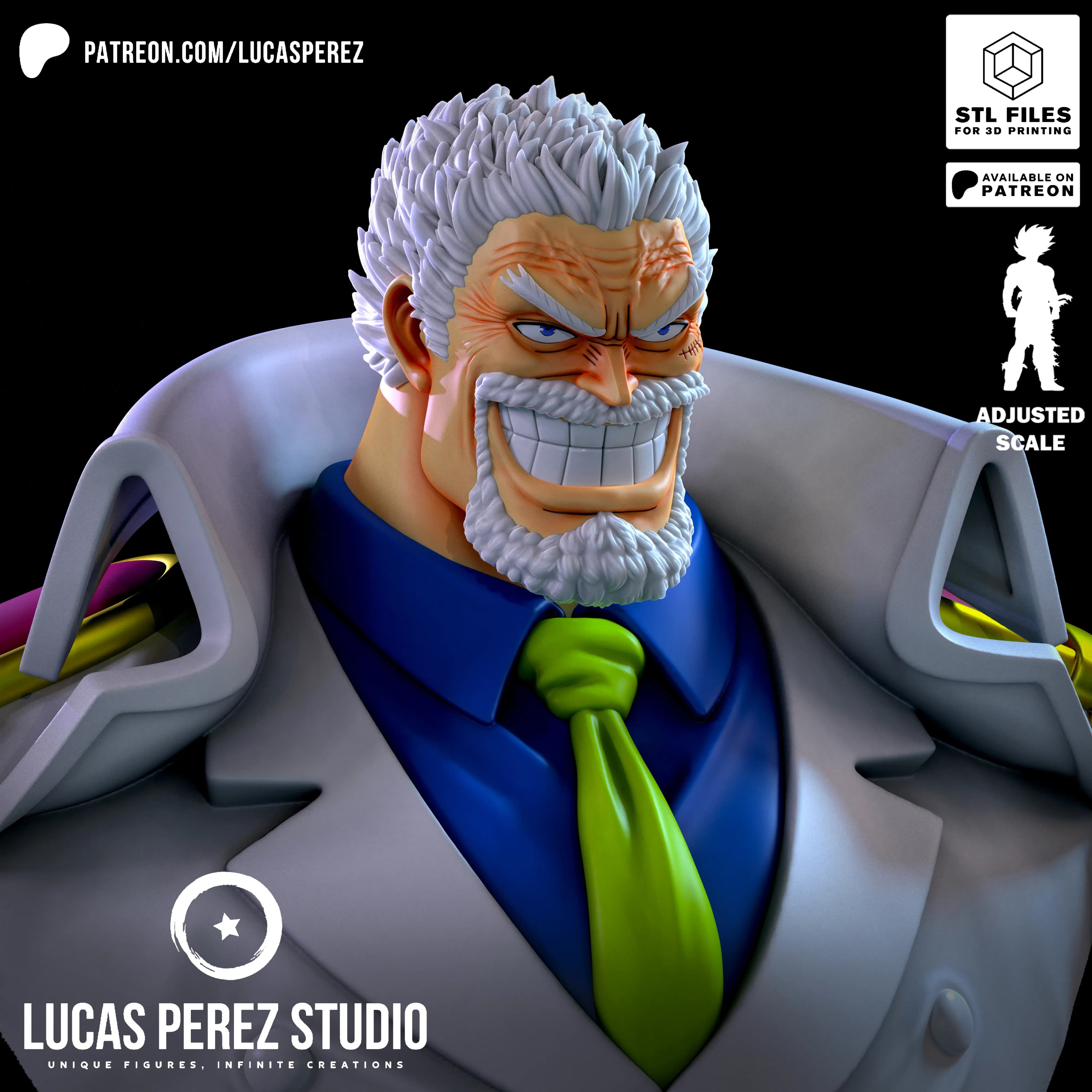 Busto de Garp - One Piece - Imagen 2