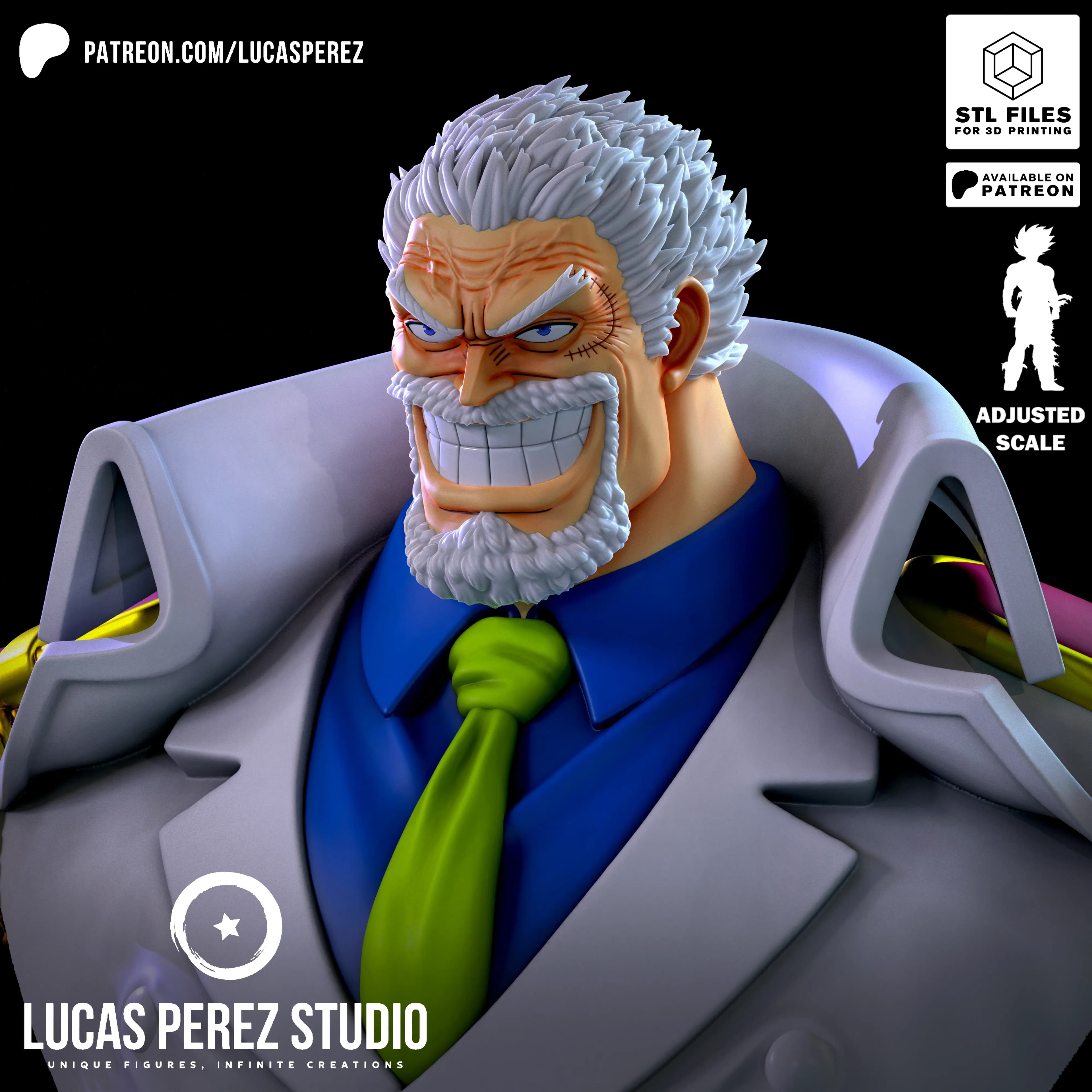 Busto de Garp - One Piece - Imagen 5
