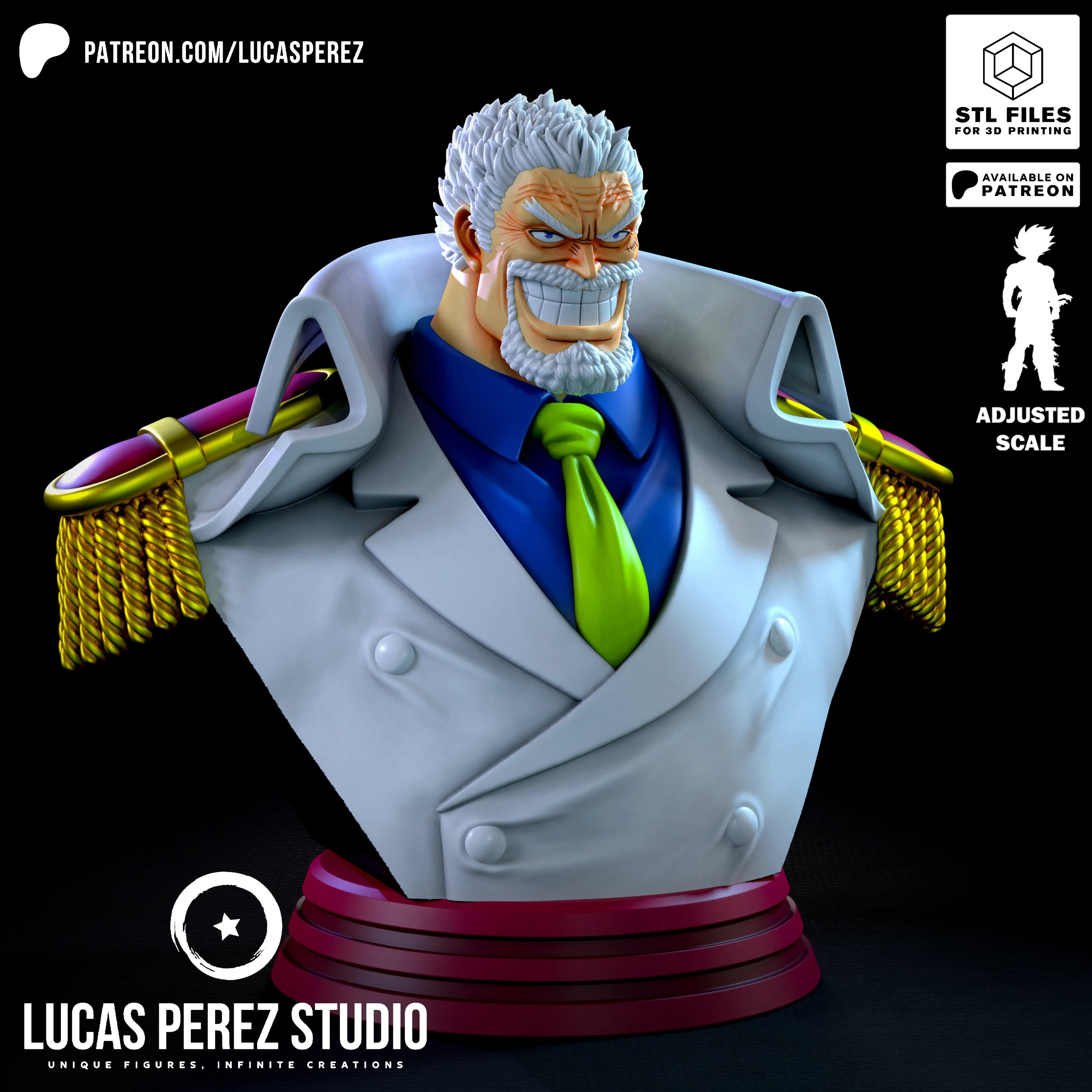 Busto de Garp - One Piece - Imagen 7