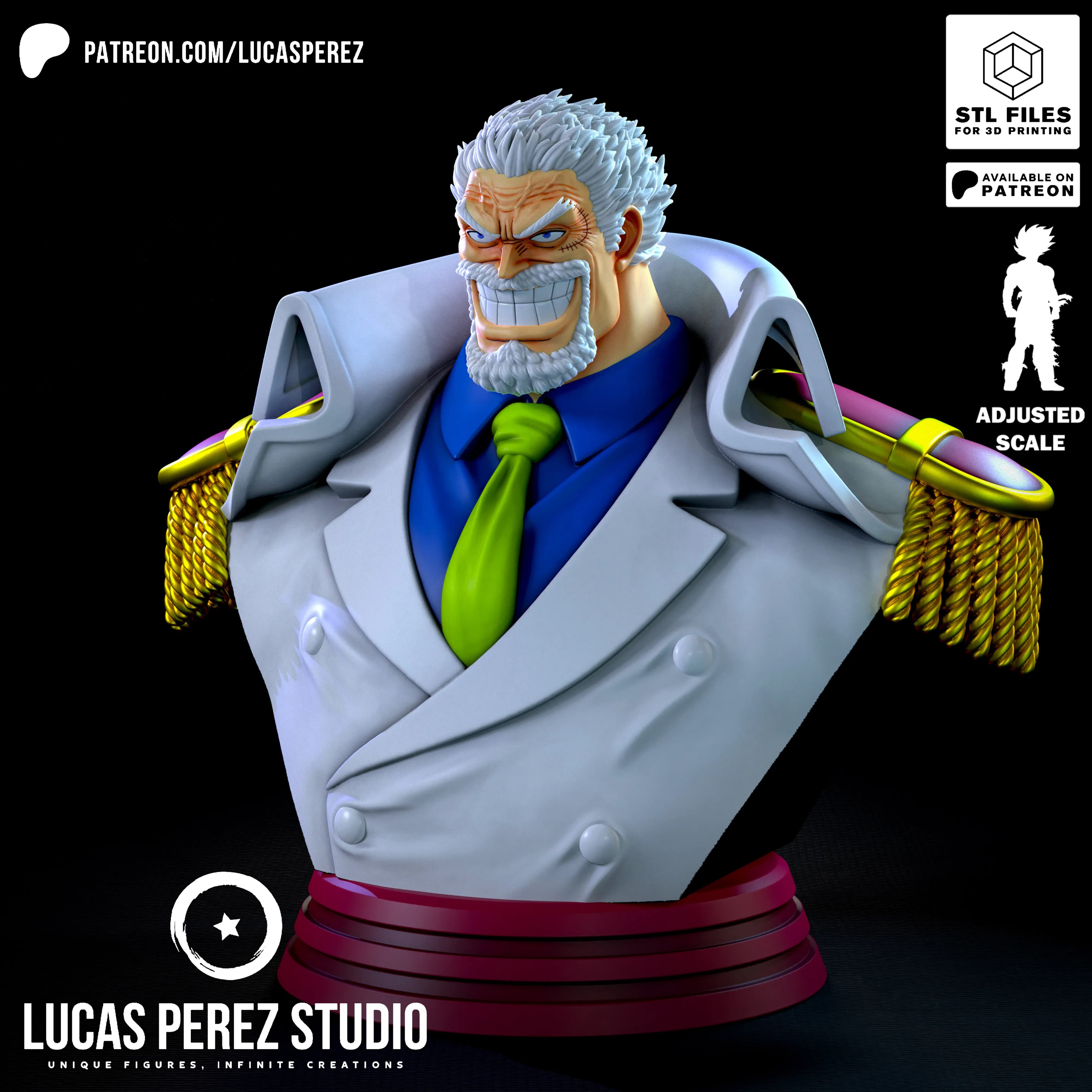 Busto de Garp - One Piece - Imagen 12