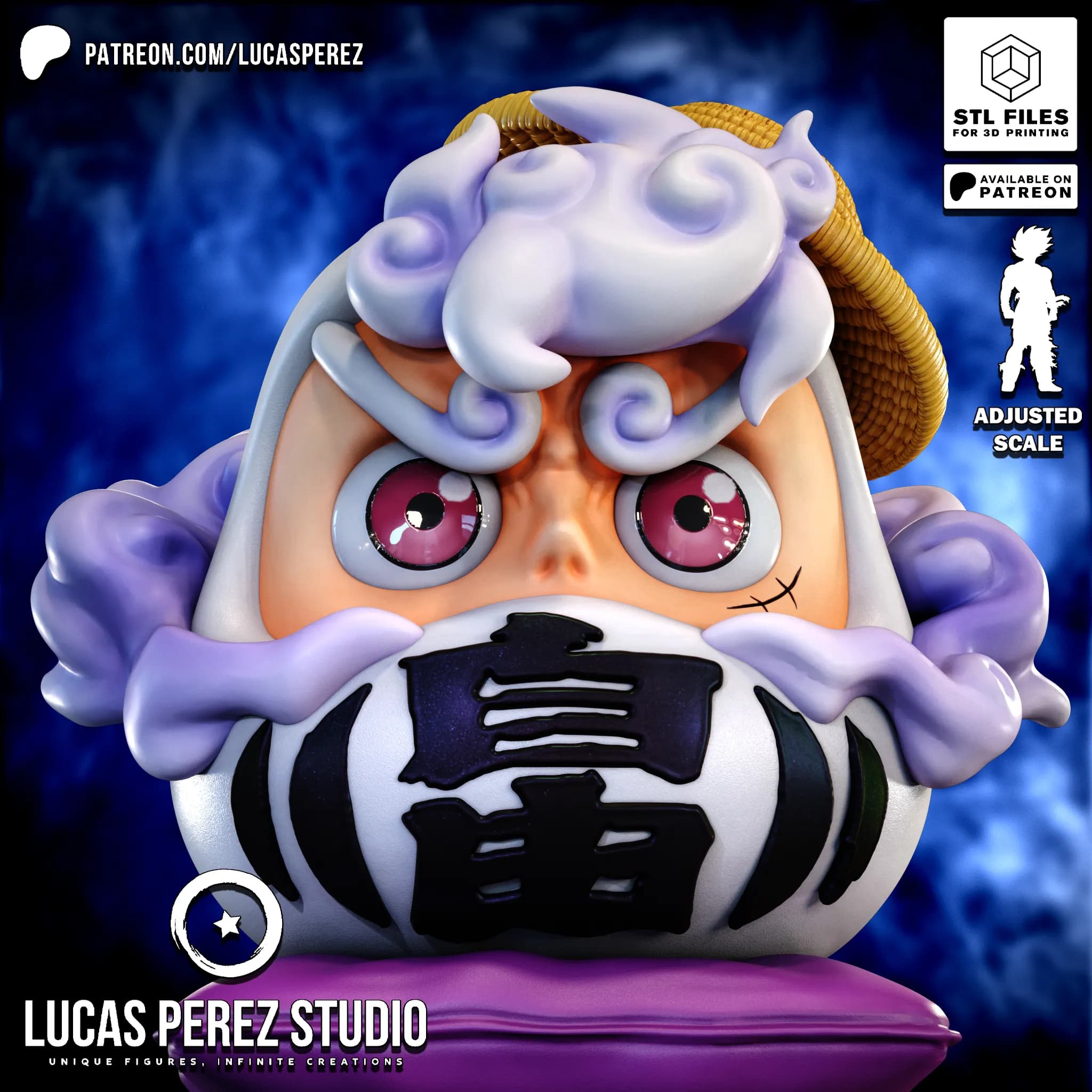 Daruma Luffy Nika - One Piece - Imagen 2