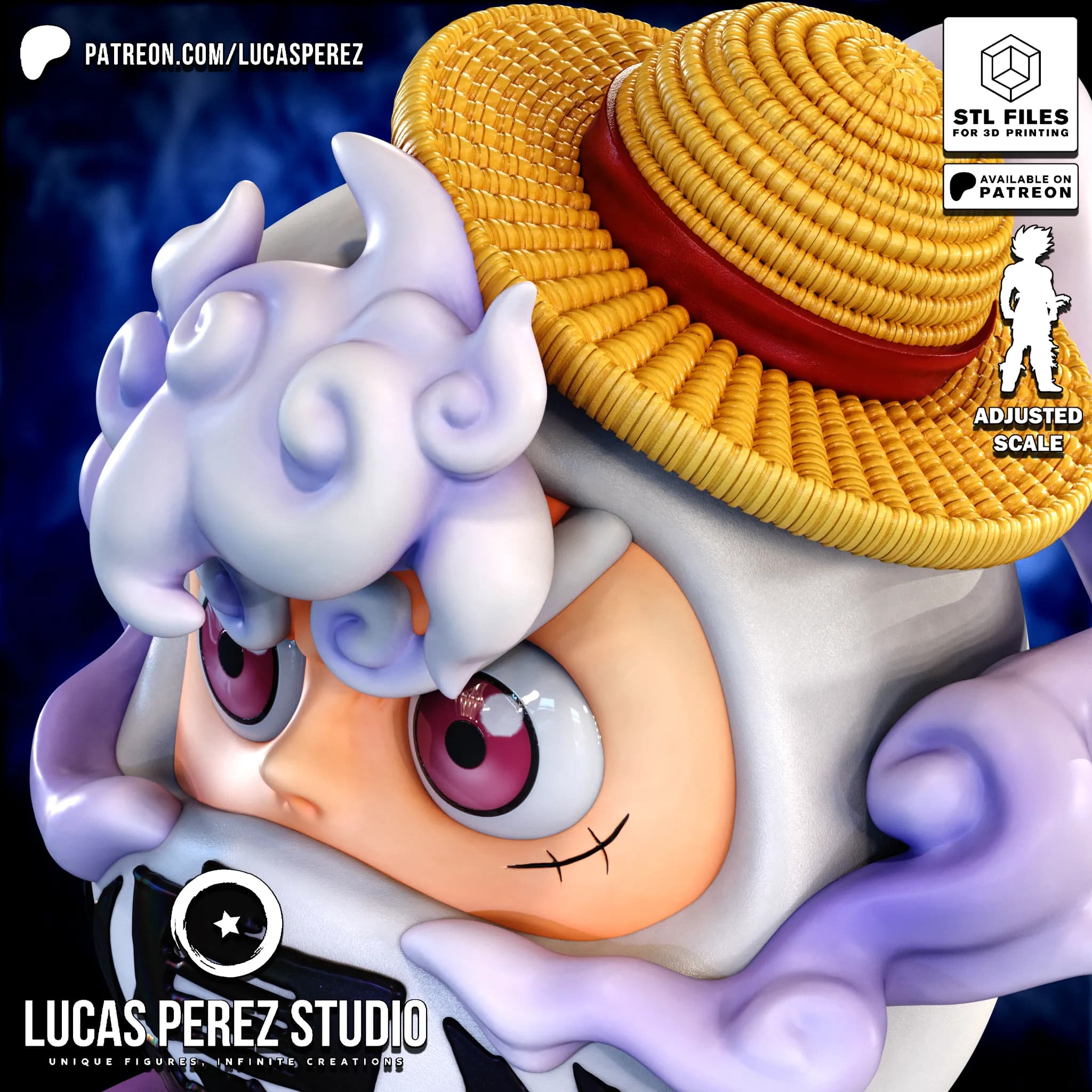 Daruma Luffy Nika - One Piece - Imagen 4