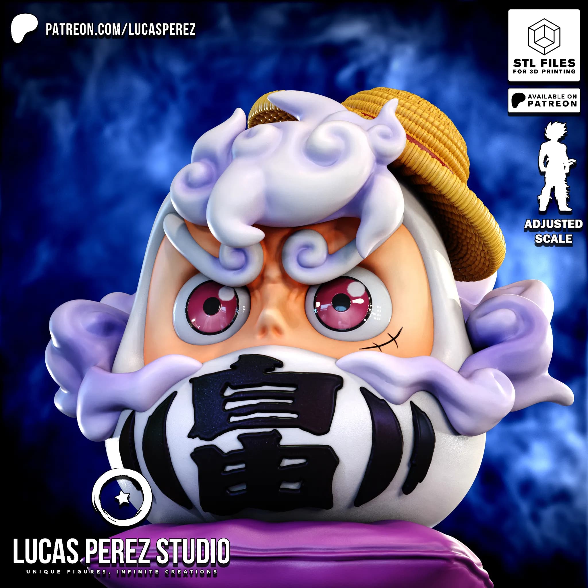 Daruma Luffy Nika - One Piece - Imagen 10