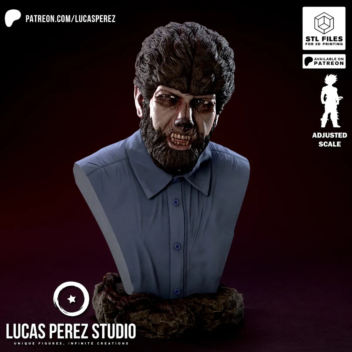 Busto de Wolfman - Imagen 1