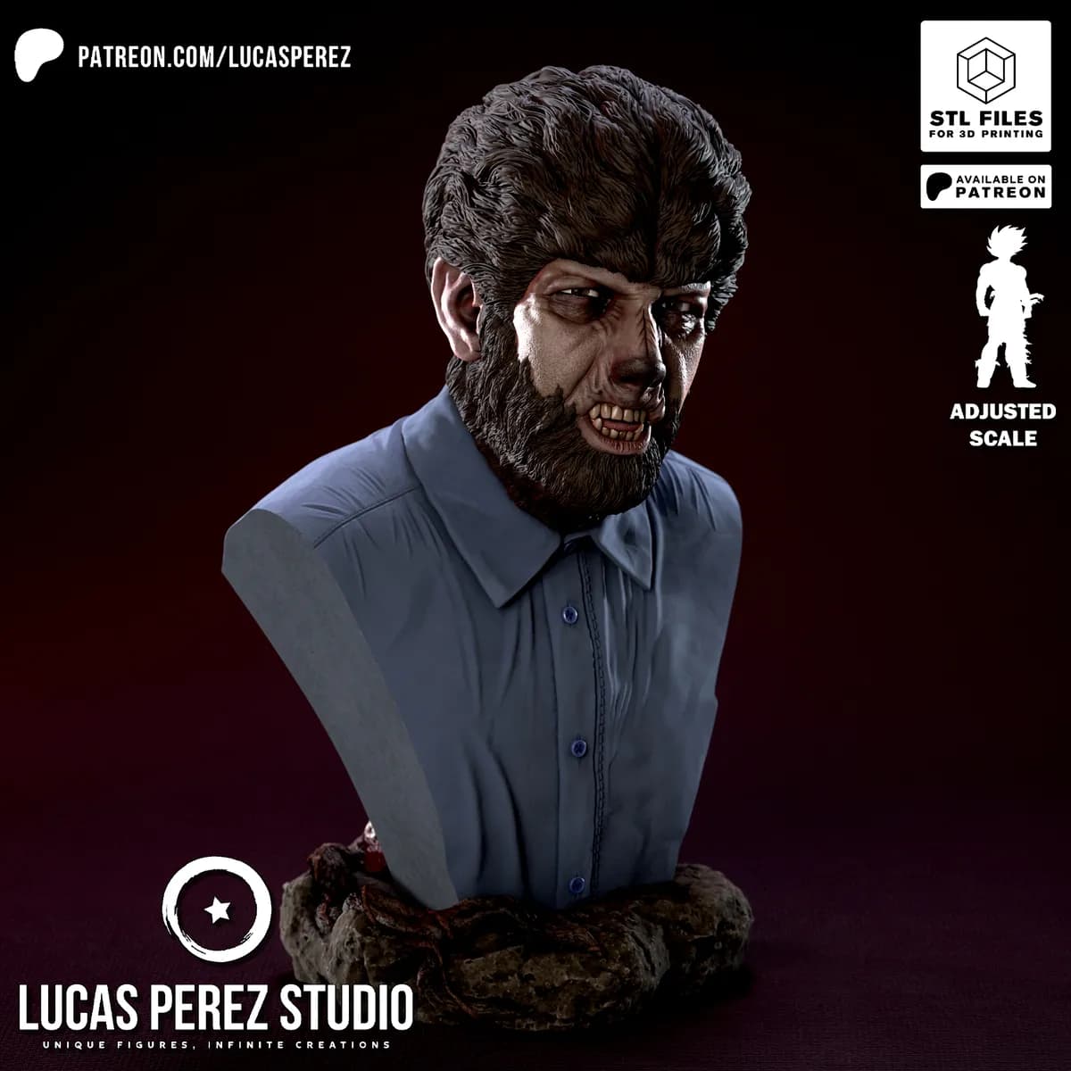 Busto de Wolfman - Imagen 2