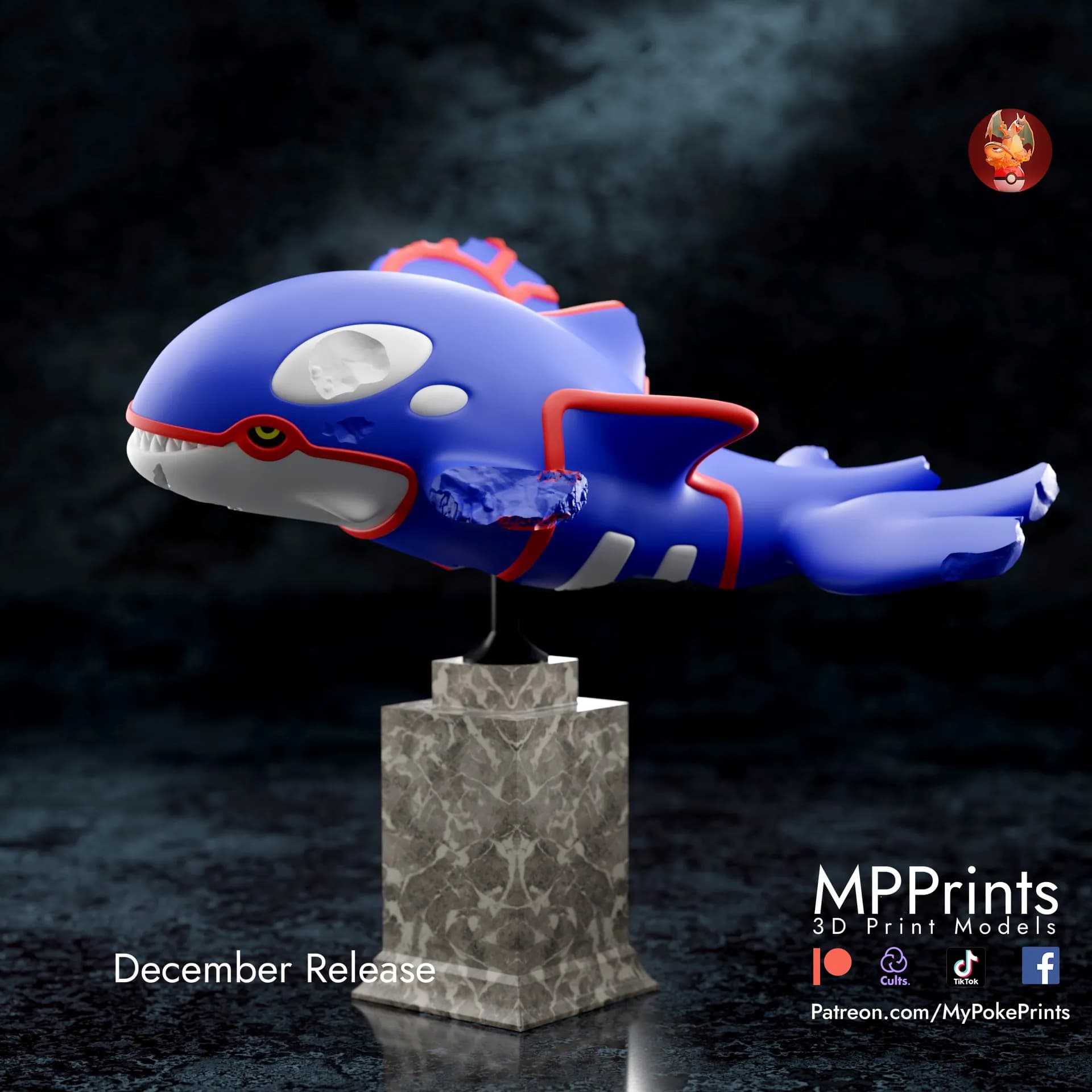 Busto de Kyogre - Imagen 1