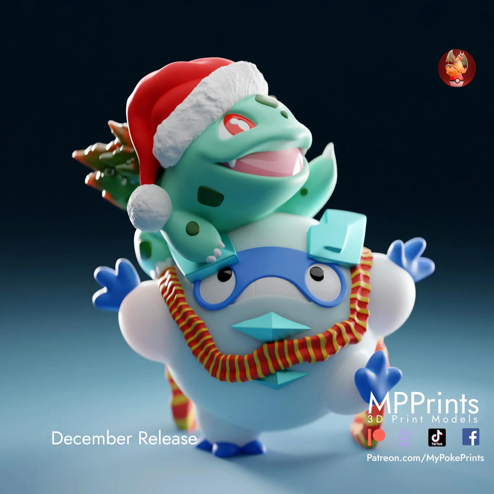 Bulbasur y Darumaka Navidad - Imagen 4