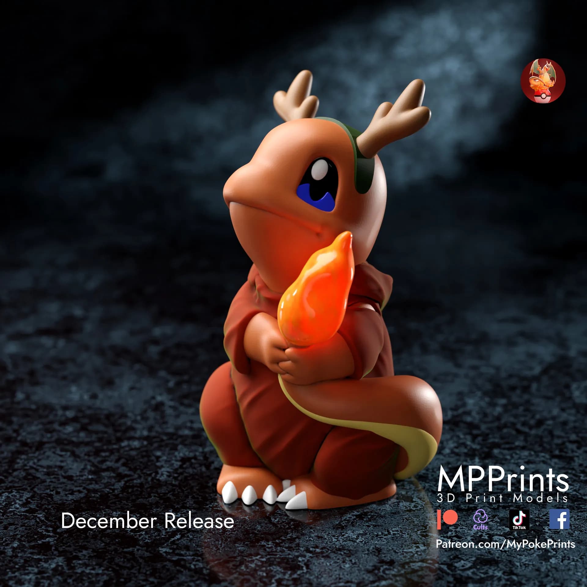 Charmander Reindeer Navidad - Imagen 2