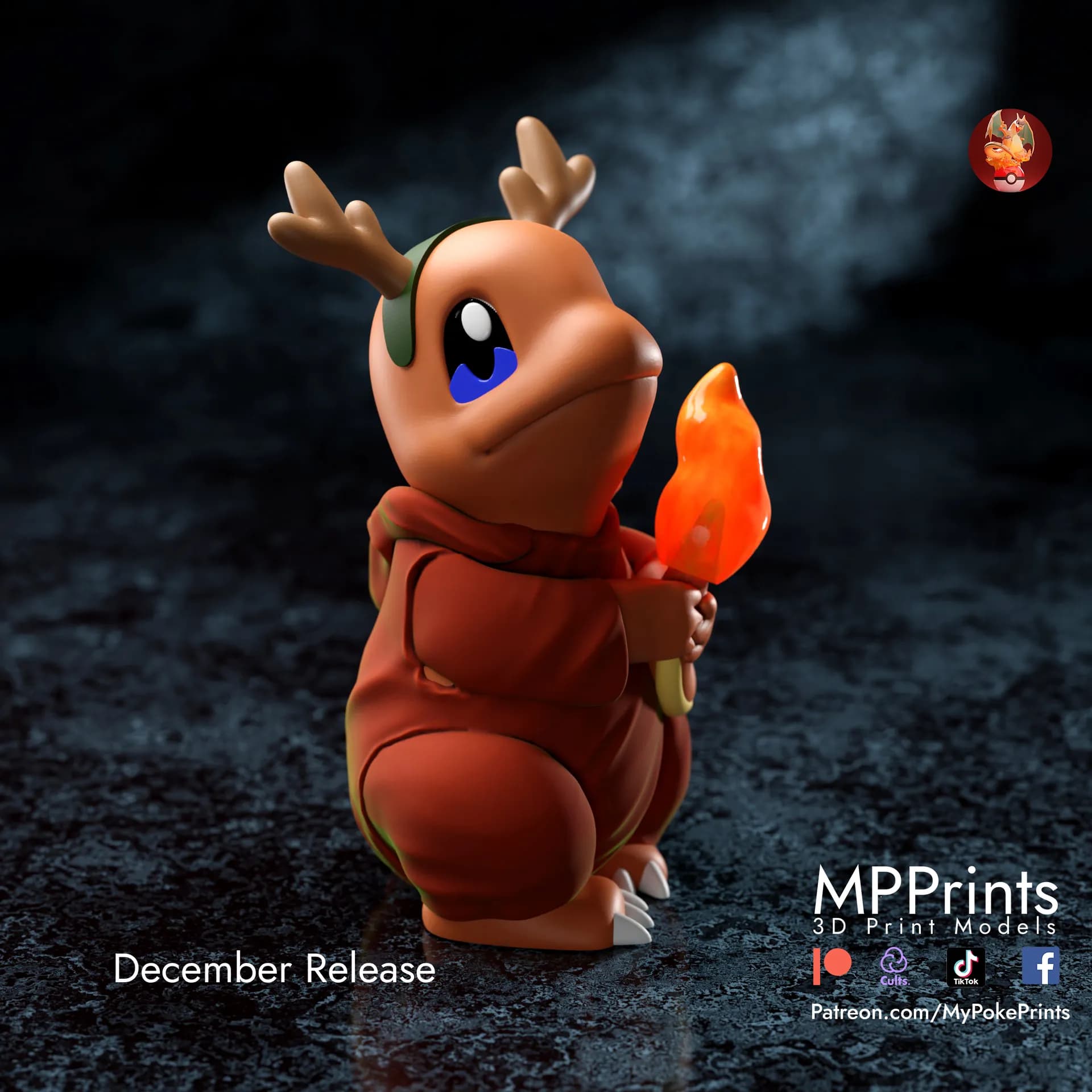 Charmander Reindeer Navidad - Imagen 3