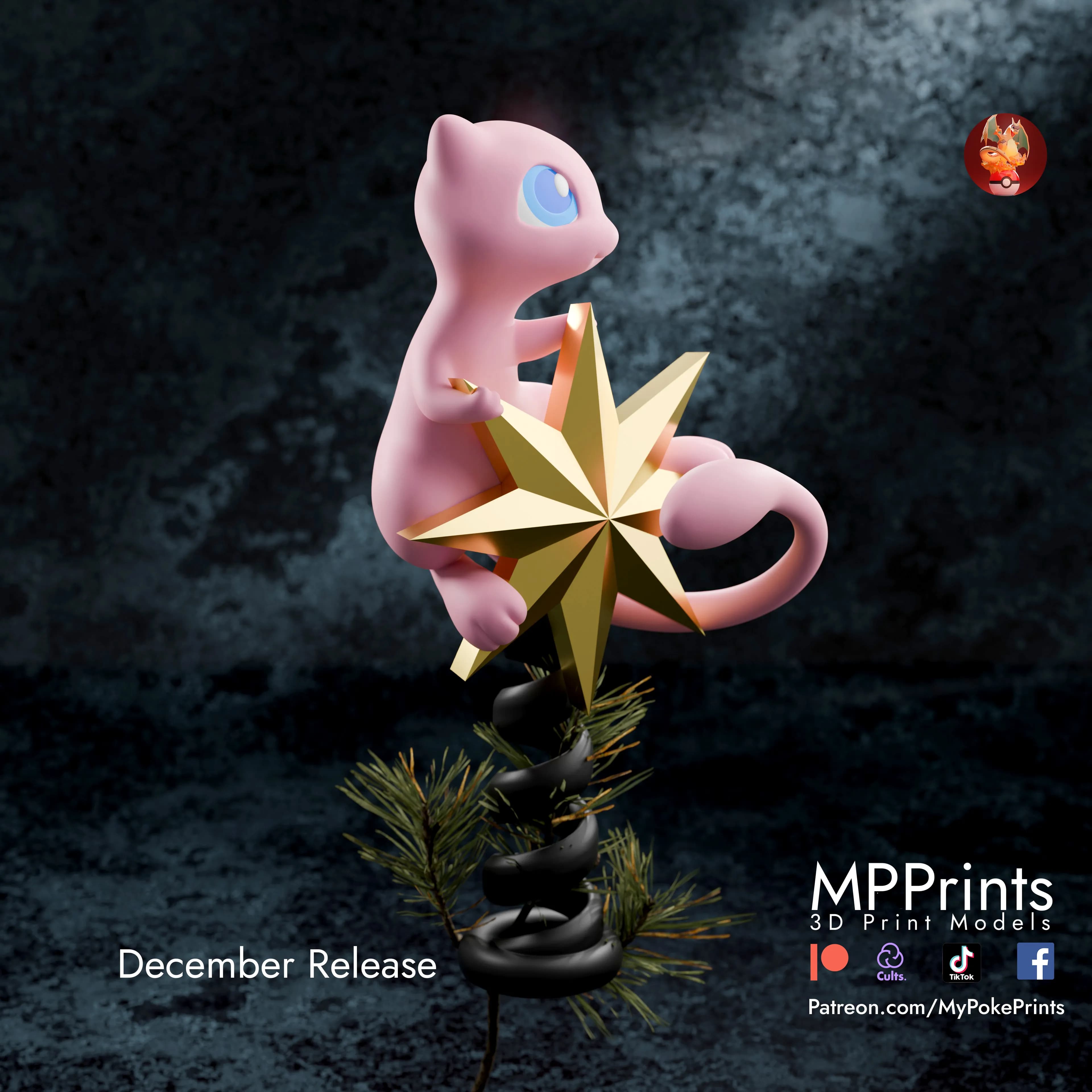 Mew tree topper Navidad - Imagen 4