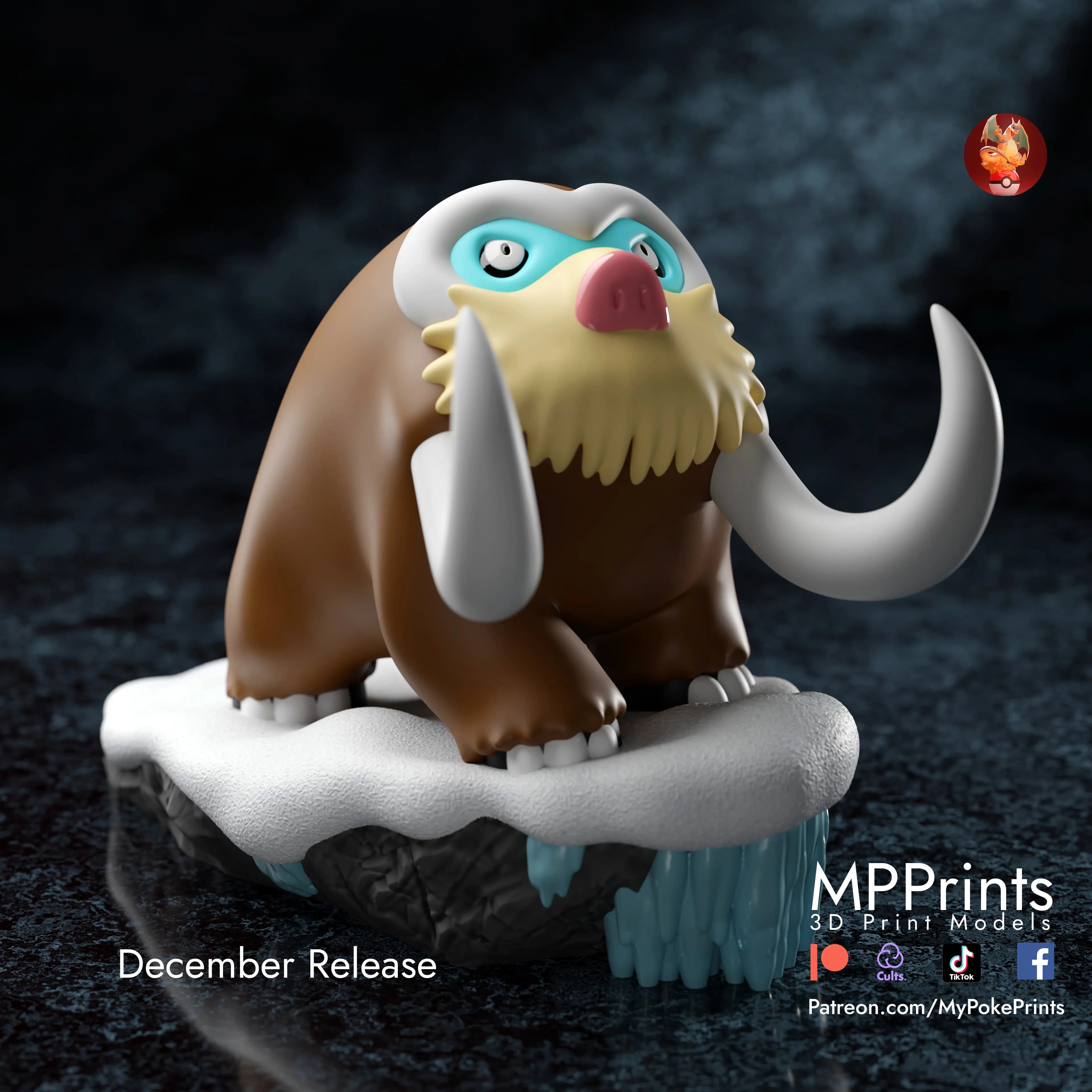 Mamoswine on cliff - Imagen 1