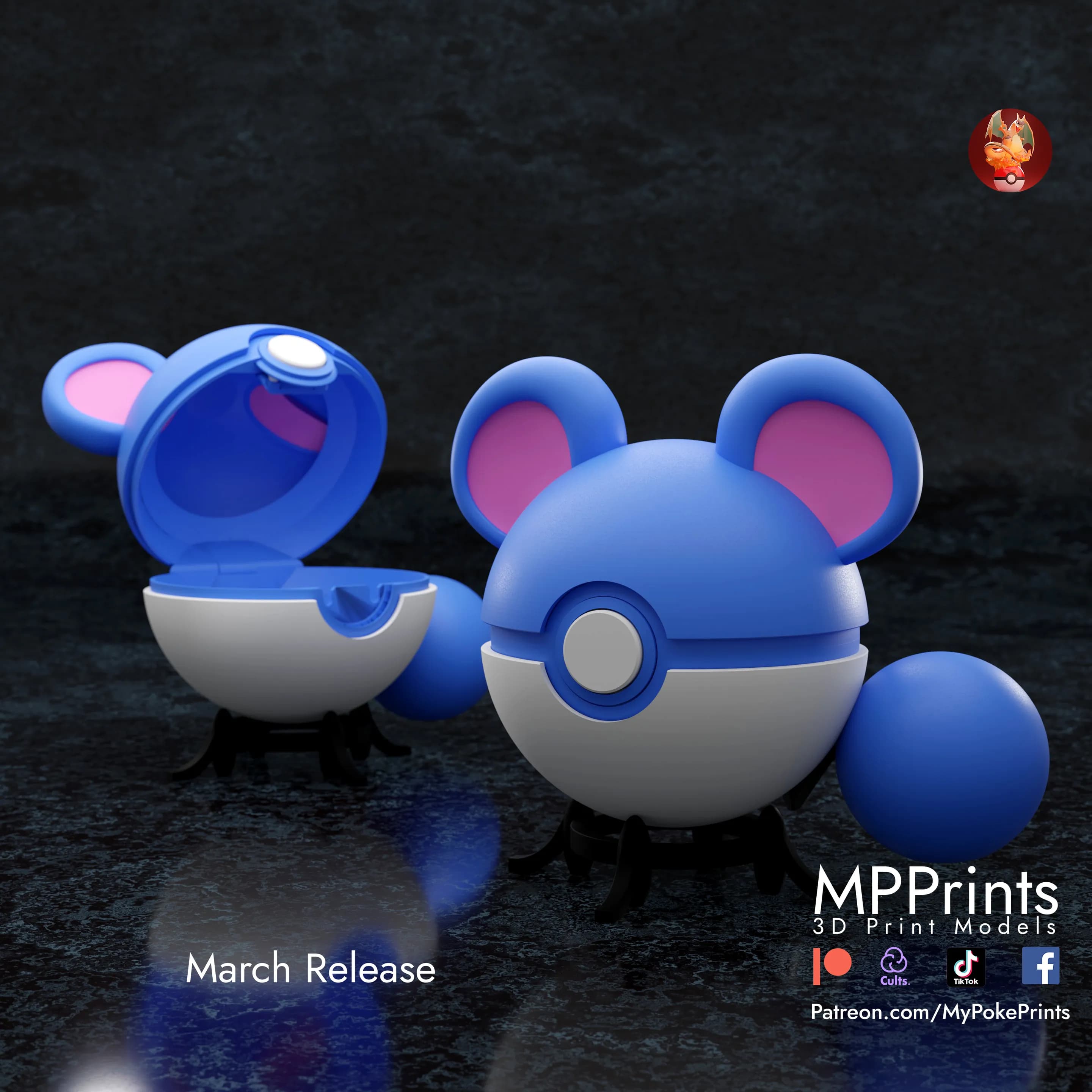 Pokeball Marill - Imagen 1