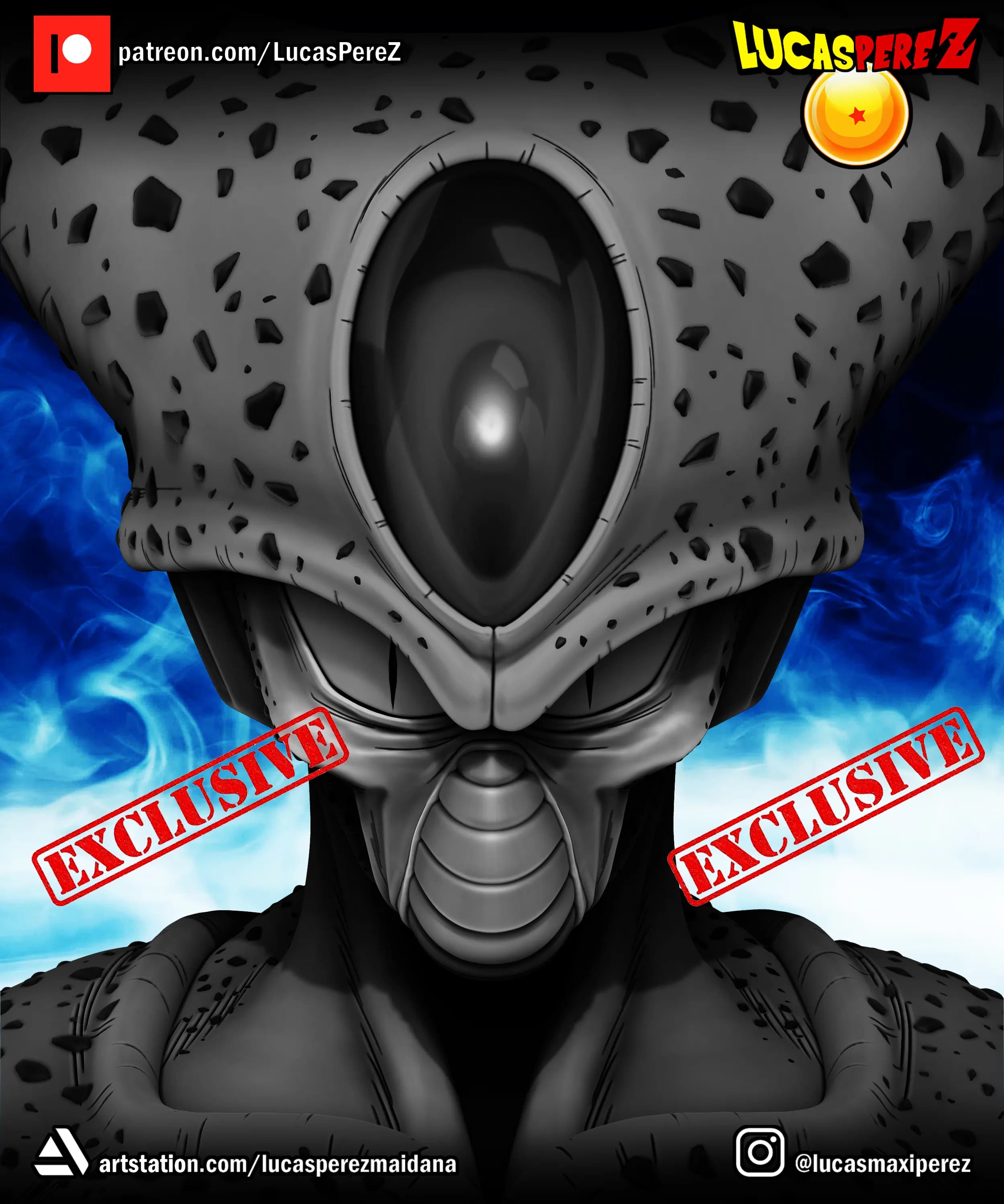 Busto de Cell - Dragon Ball - Imagen 8