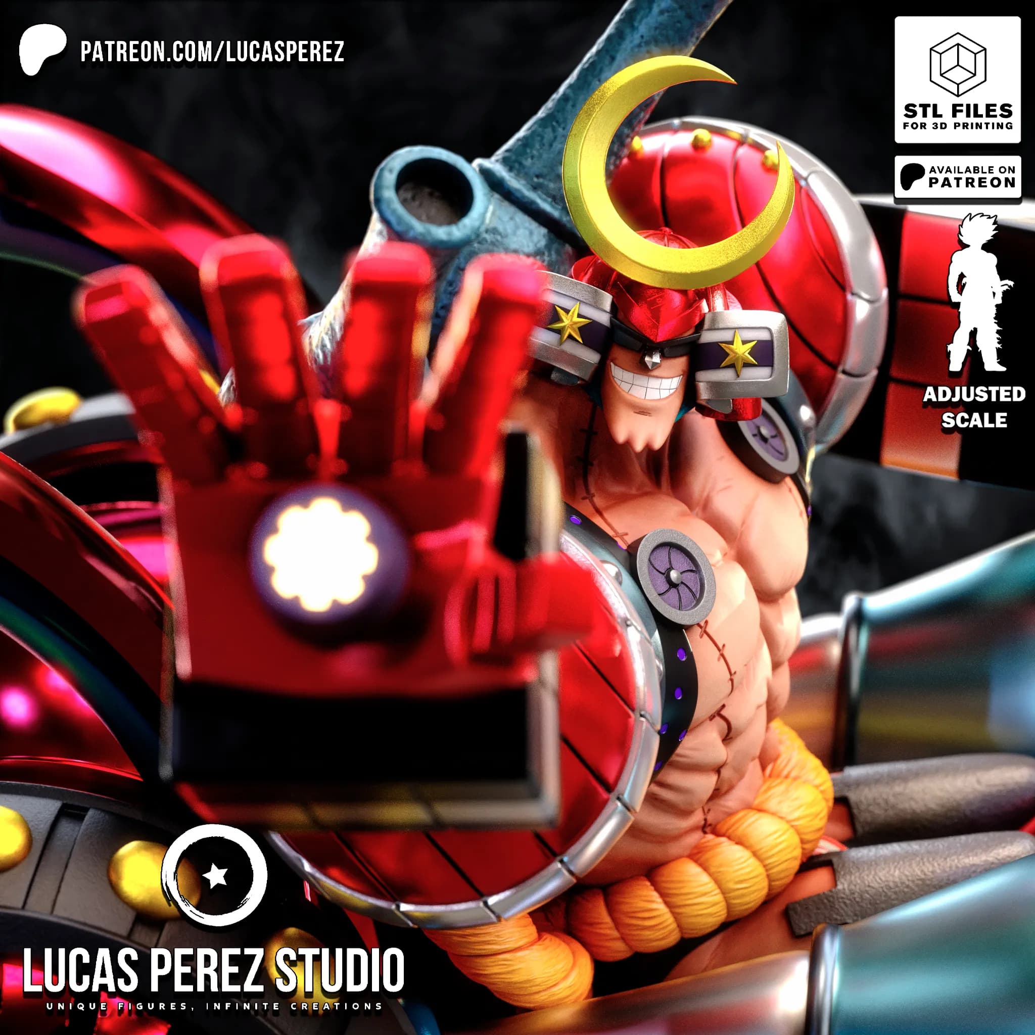 Franky Black Rhino - One Piece - Imagen 2