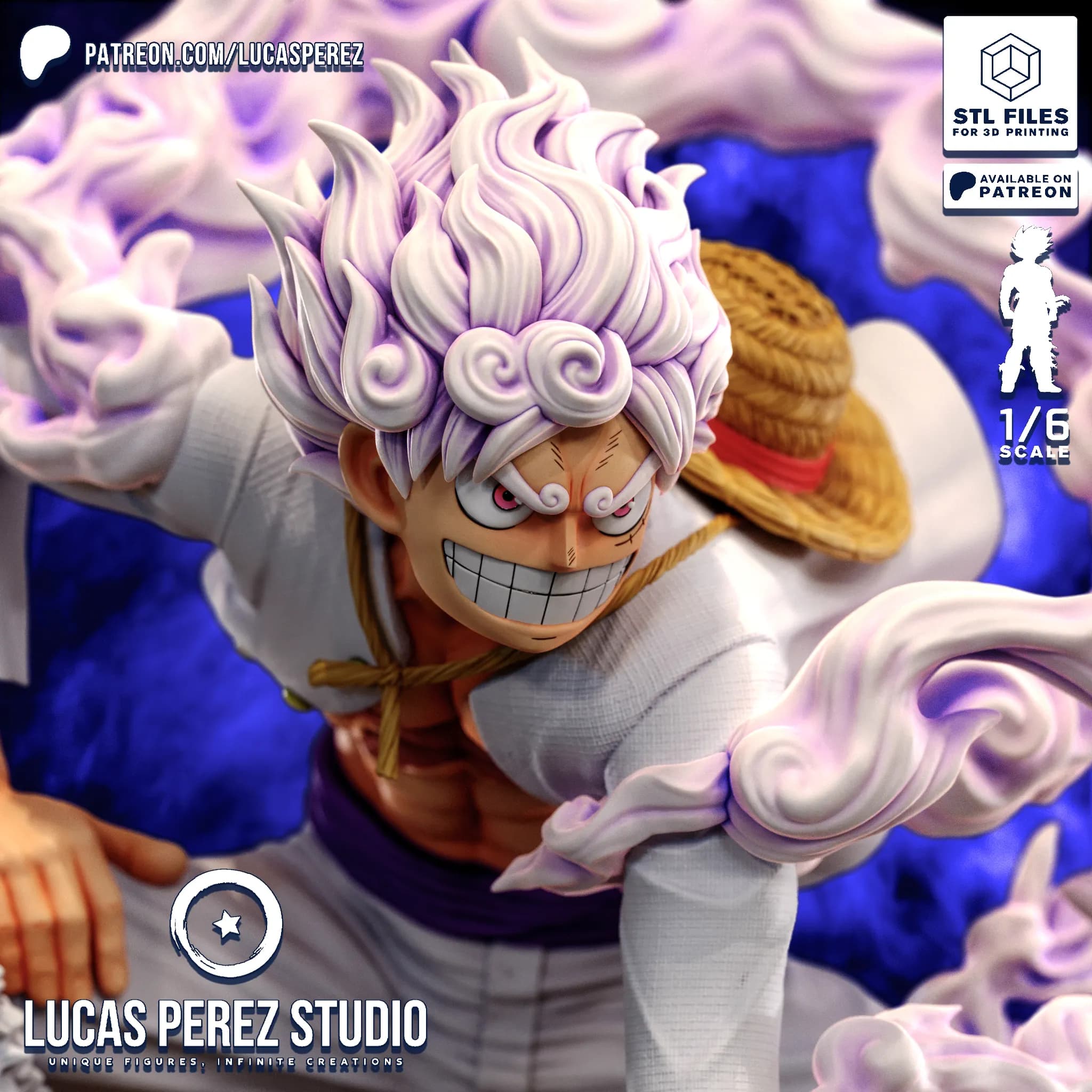 Luffy Gear 5 Nika - One Piece - Imagen 1